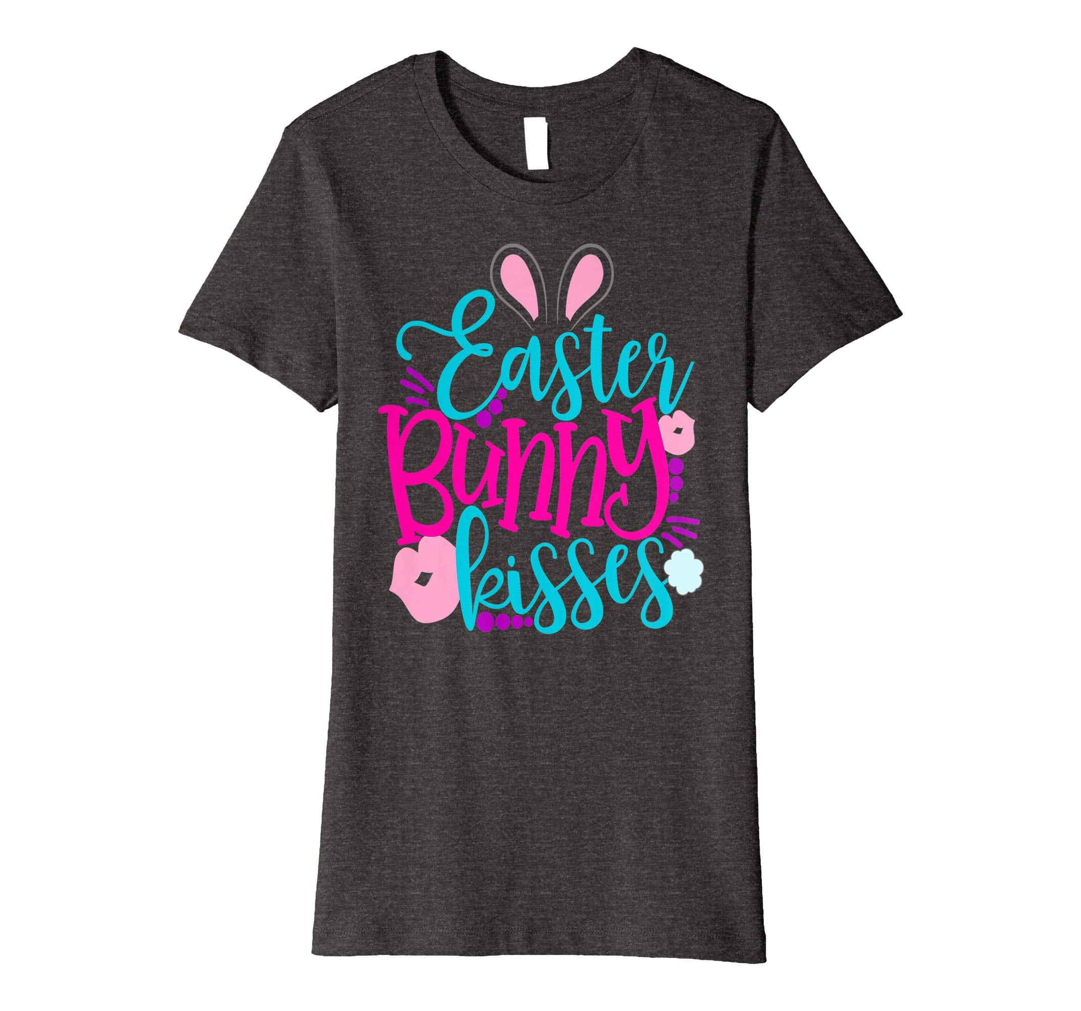 Easter Bunny Kisses Easter Shirt Cute Kids Lips School Girls