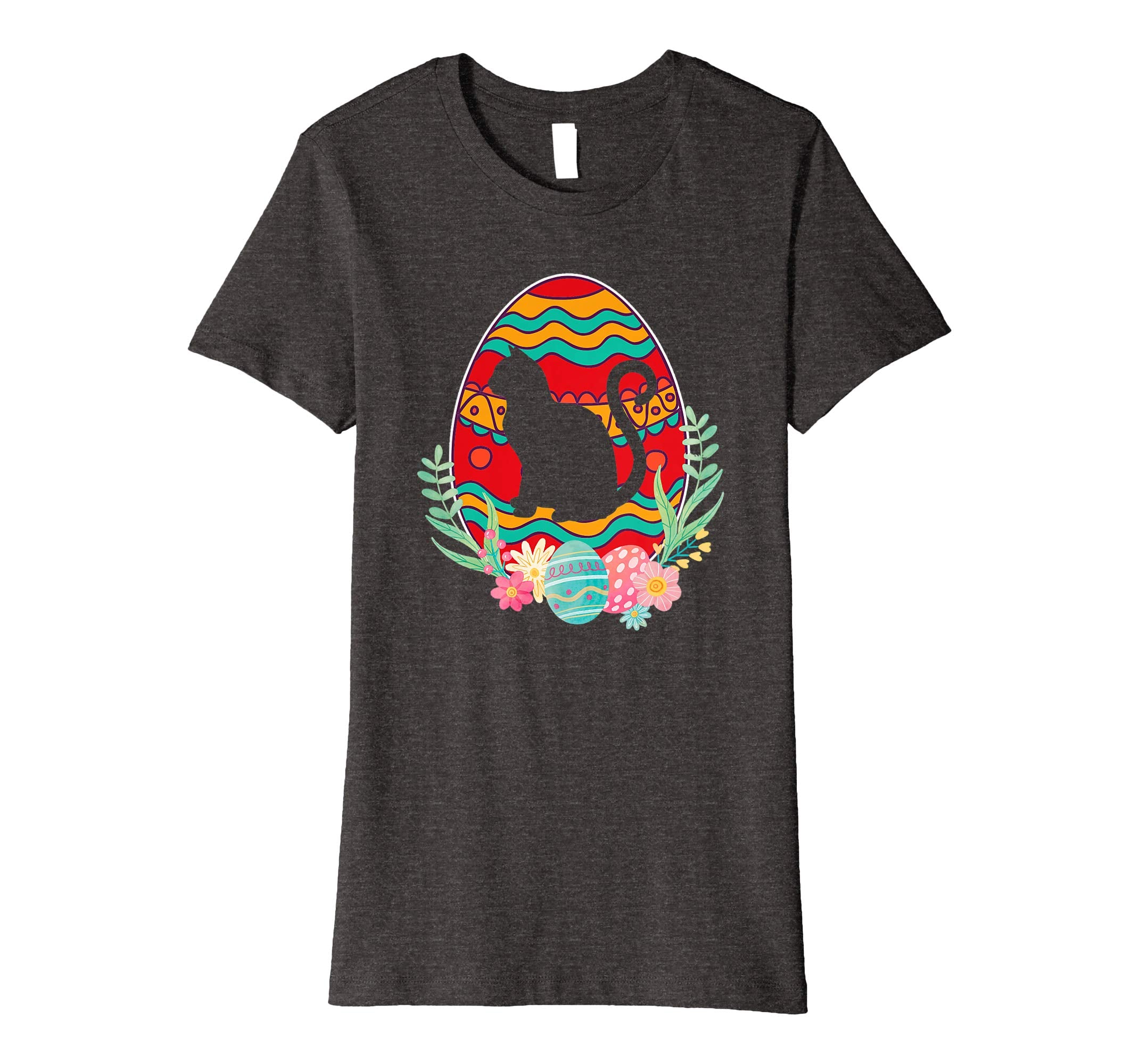 Funny Cat Easter Eggs T-Shirt Gifts for Kids Men Women