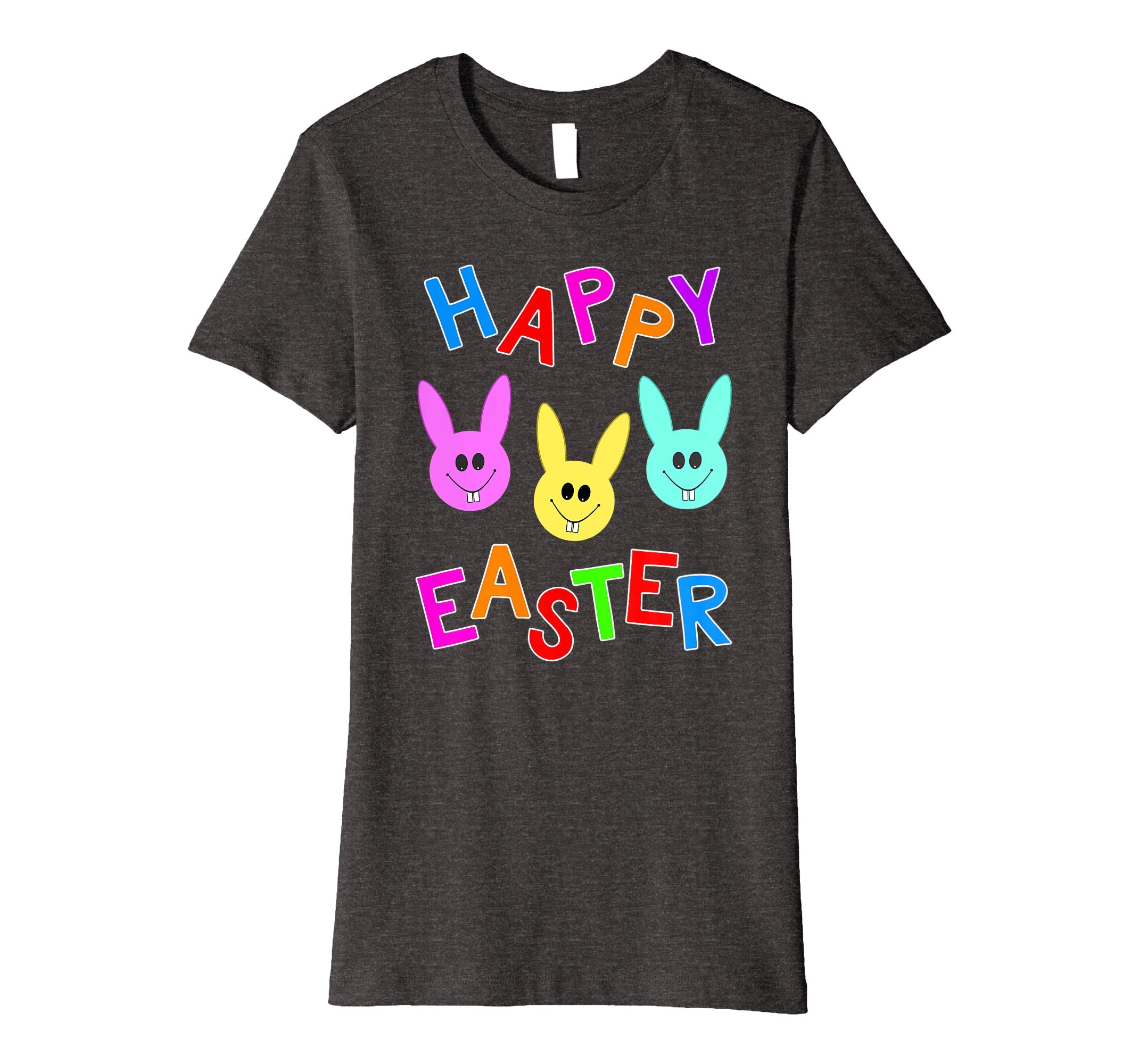 Happy Easter T shirt Cute Bunnies Colorful Bunny Boys Girls