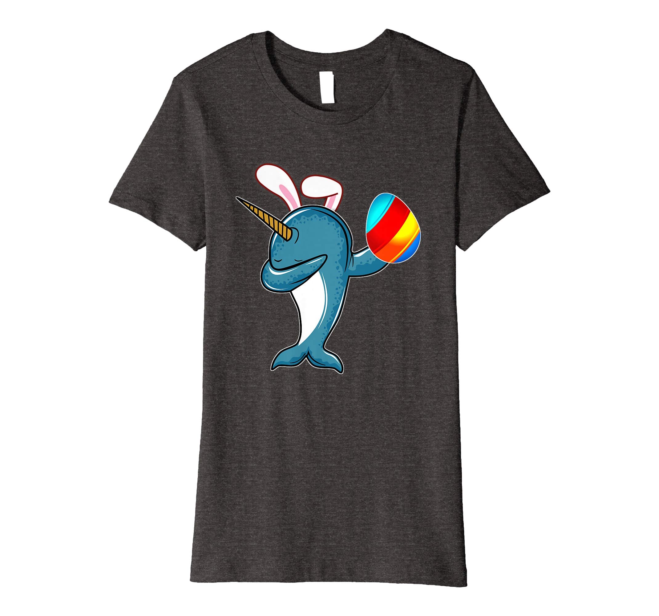 Easter Bunny Dabbing Narwhal Unicorn Tshirt Egg Ears Gift