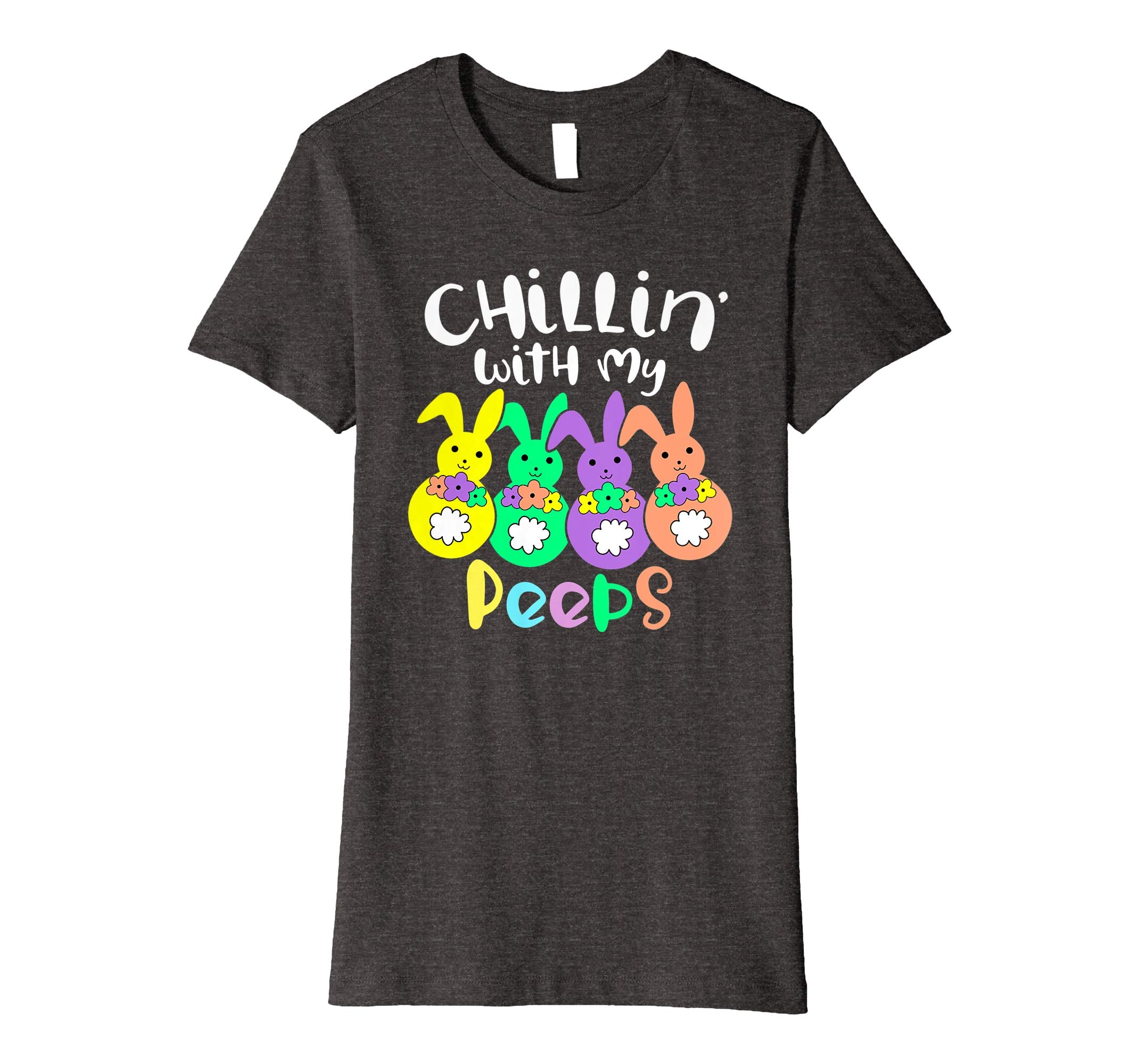 Chillin With My Peeps Happy Easter Kids Boys Girls T Shirt