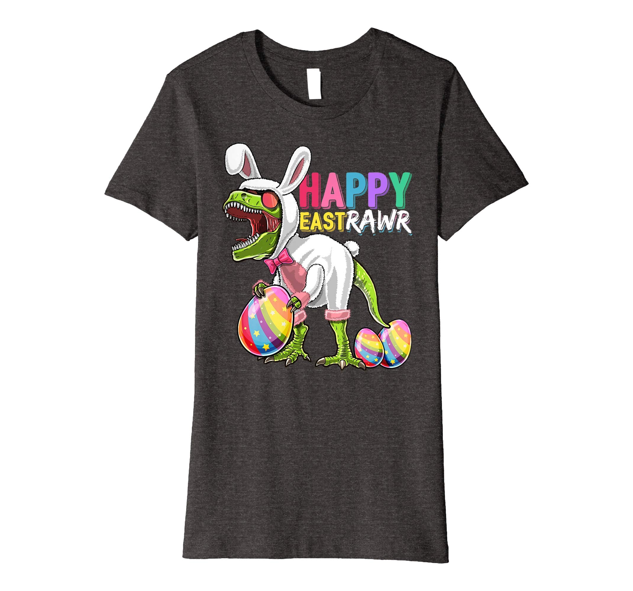 Happy Eastrawr T Rex Dinosaur Easter Bunny Egg Shirt Kids