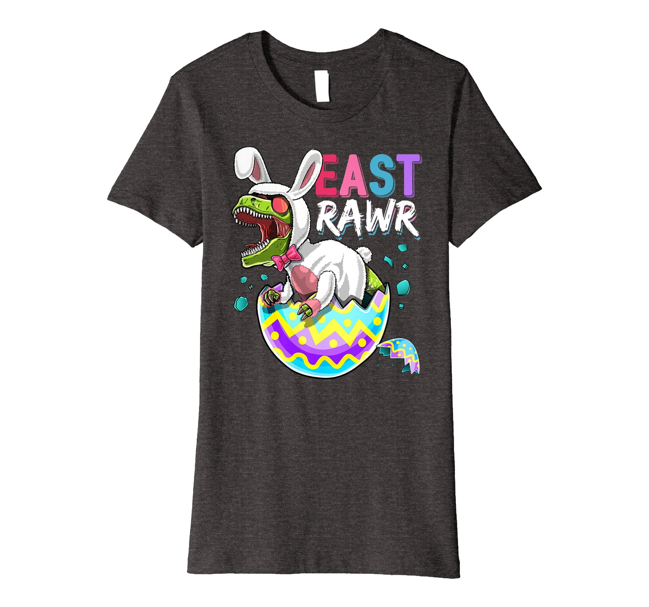 Happy Eastrawr T Rex Dinosaur Easter Bunny Egg Shirt Kids