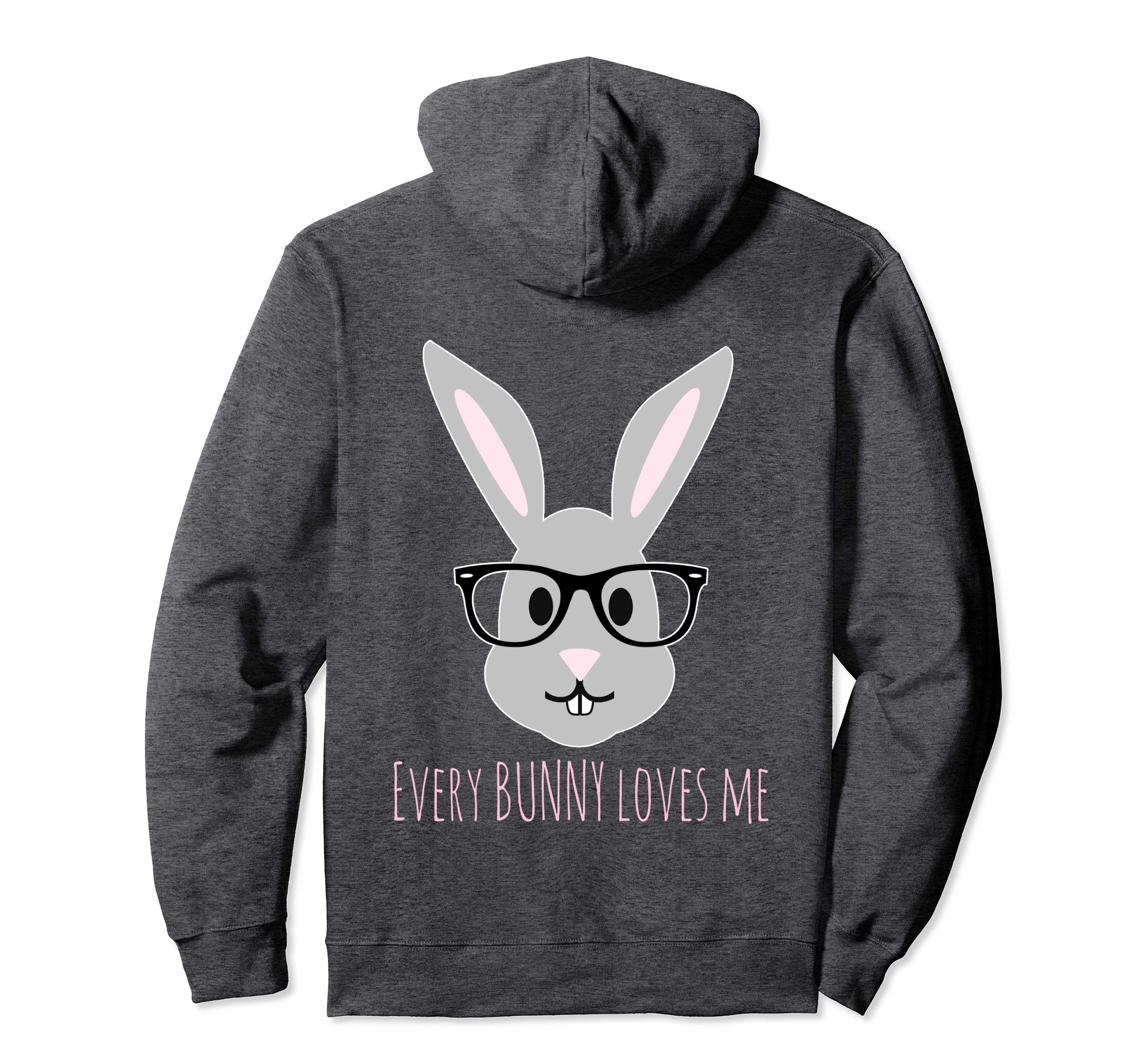 Happy Easter Shirt Bunny Head with Glasses Hoody Hoodie
