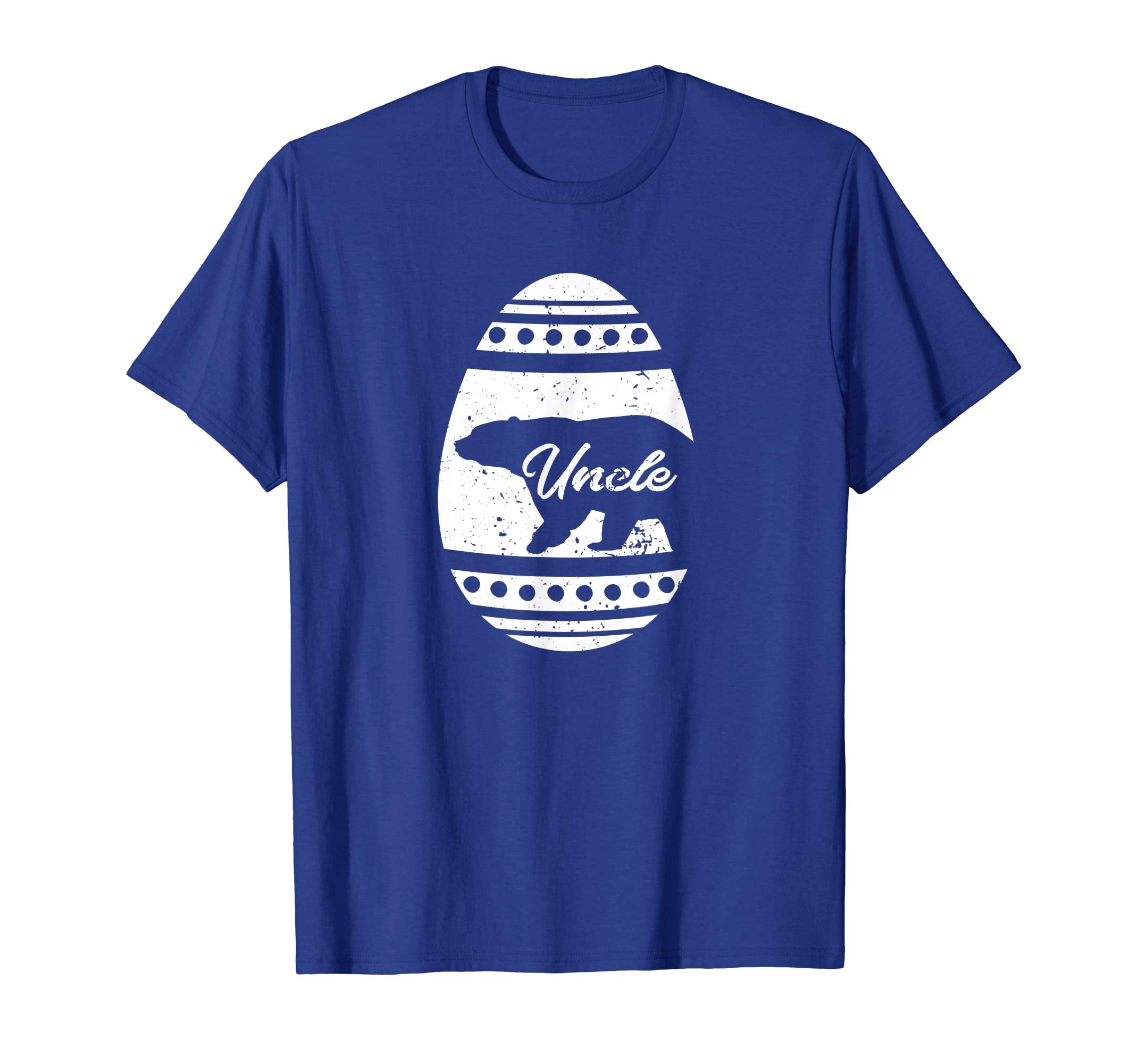 Mens Uncle Bear Happy Easter Egg T-Shirt Easter Gift for Uncle