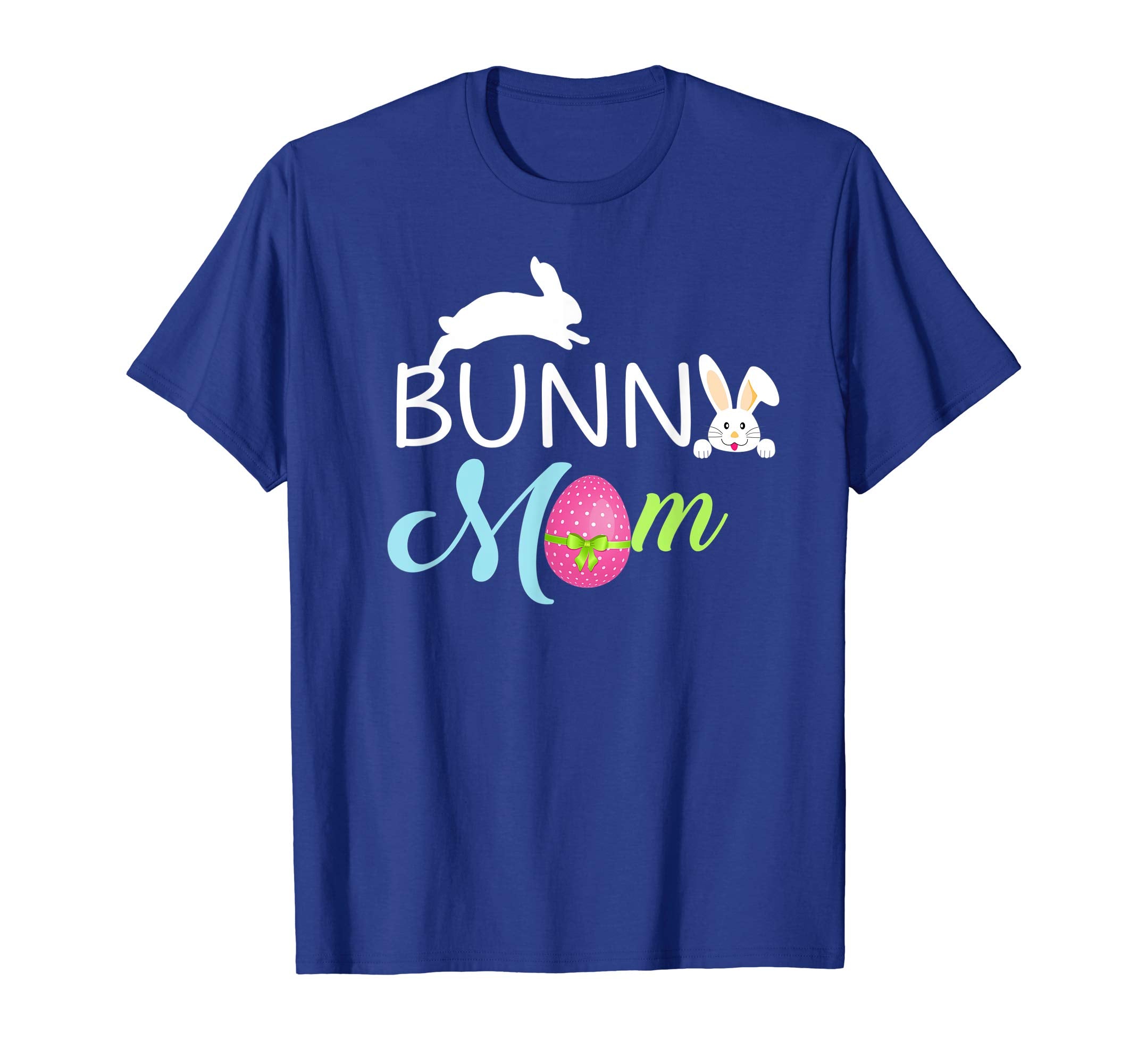 Bunny Mom Funny Bunnies White Rabbit T-Shirt- Easter Mom Tee