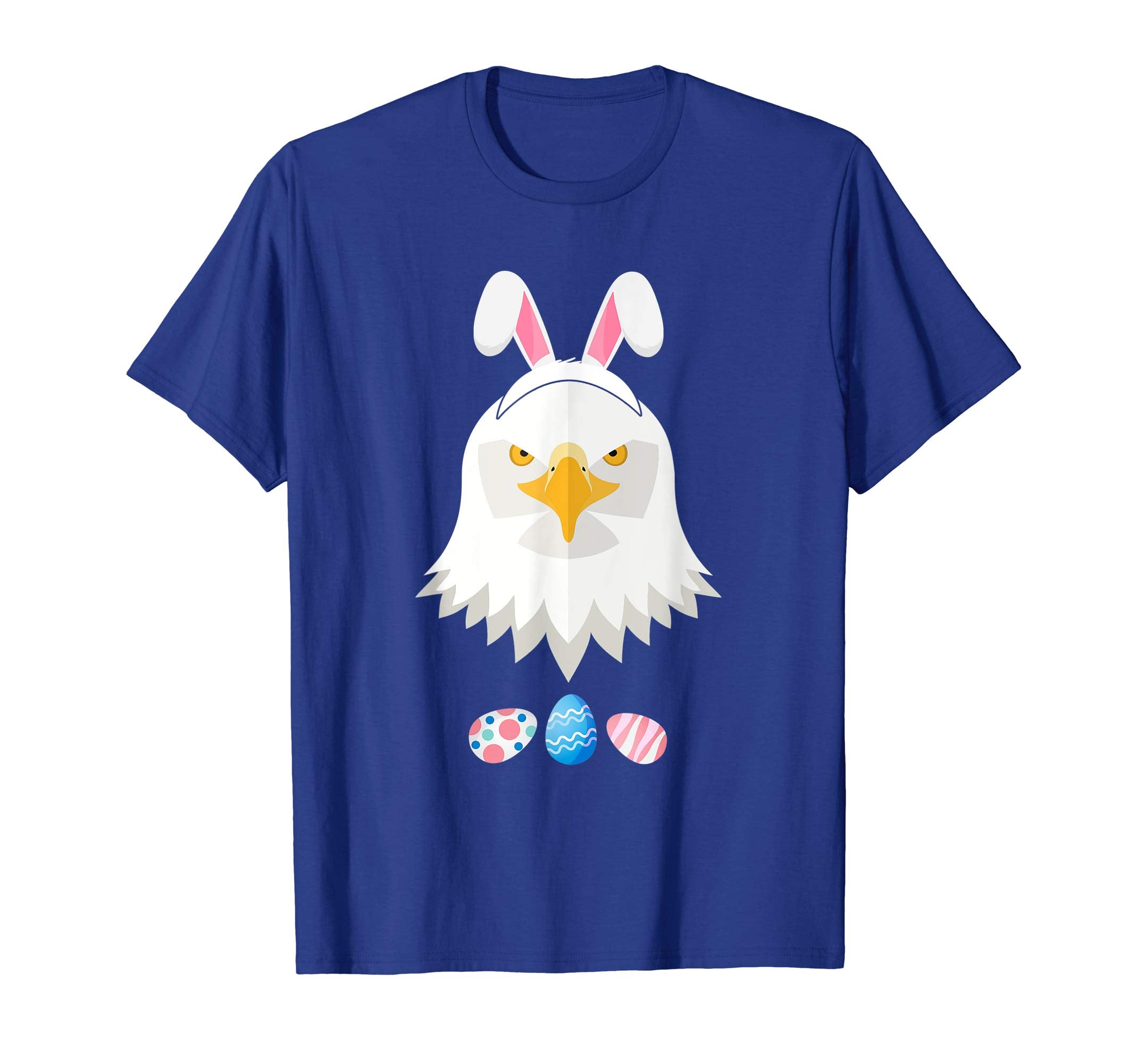 Funny Easter Eagle With Bunny Ears And Eggs T Shirt