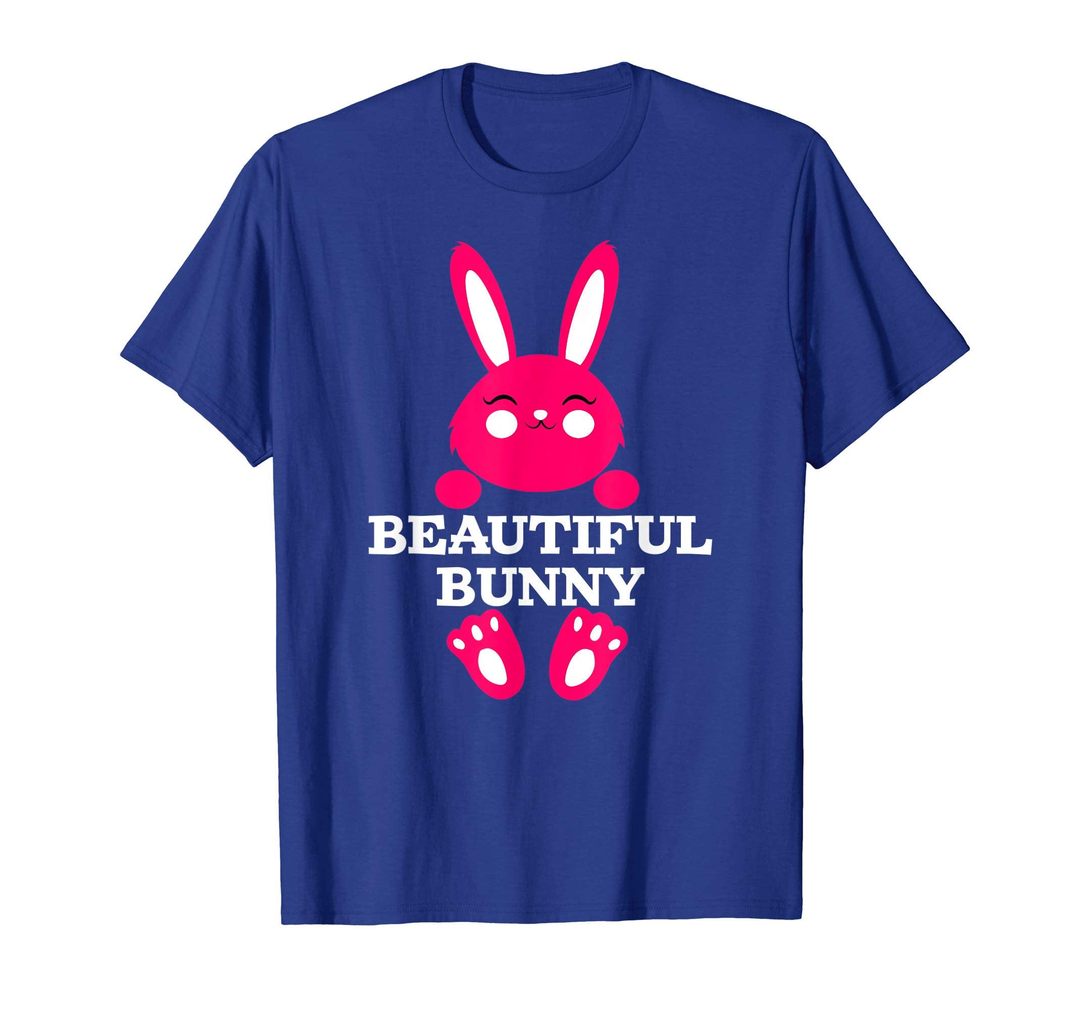Easter Beautiful Pink Bunny Rabbit T-Shirt Girls Women Kids