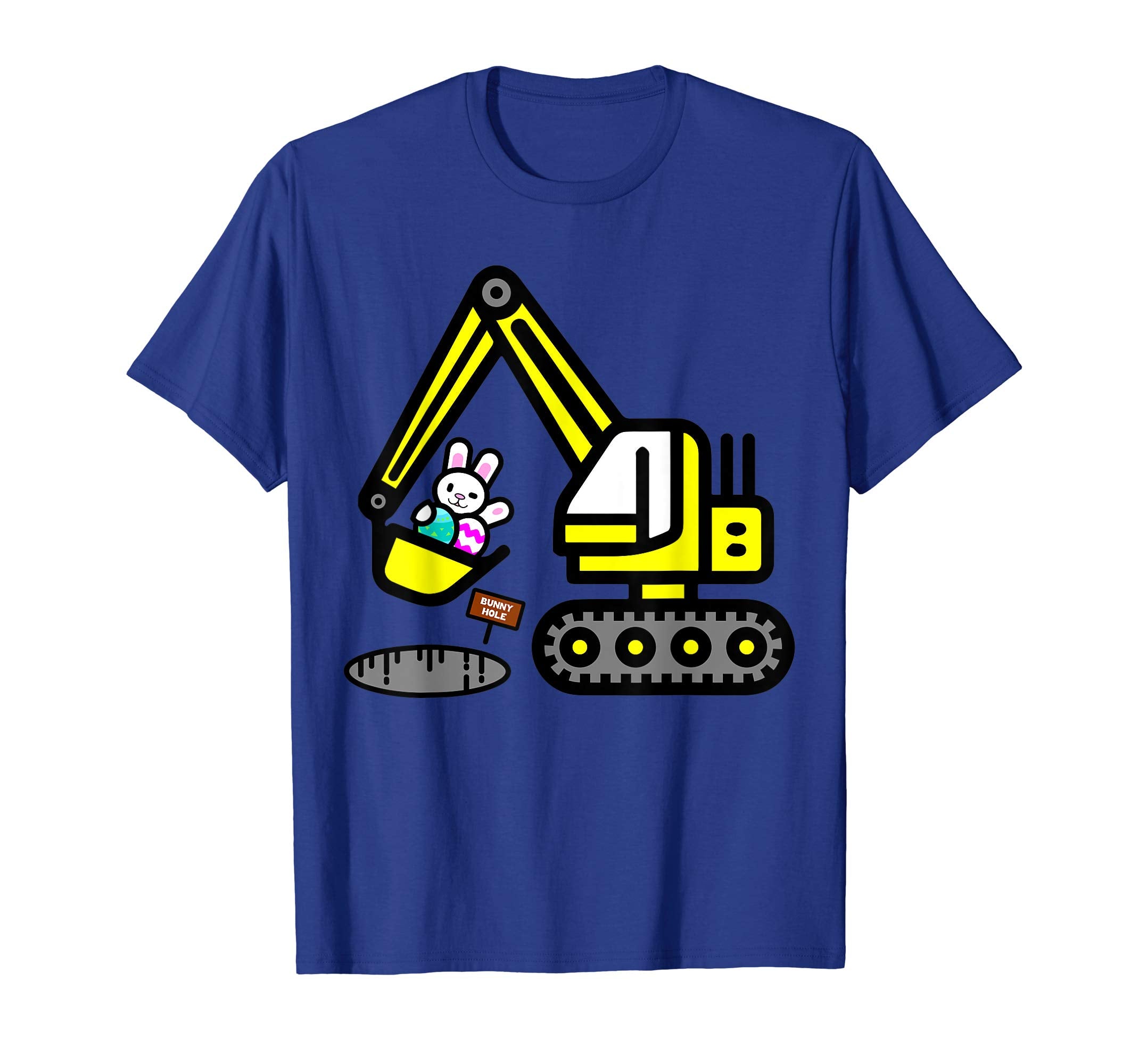 Funny Easter Egg Bunny Excavator Shirt Gift
