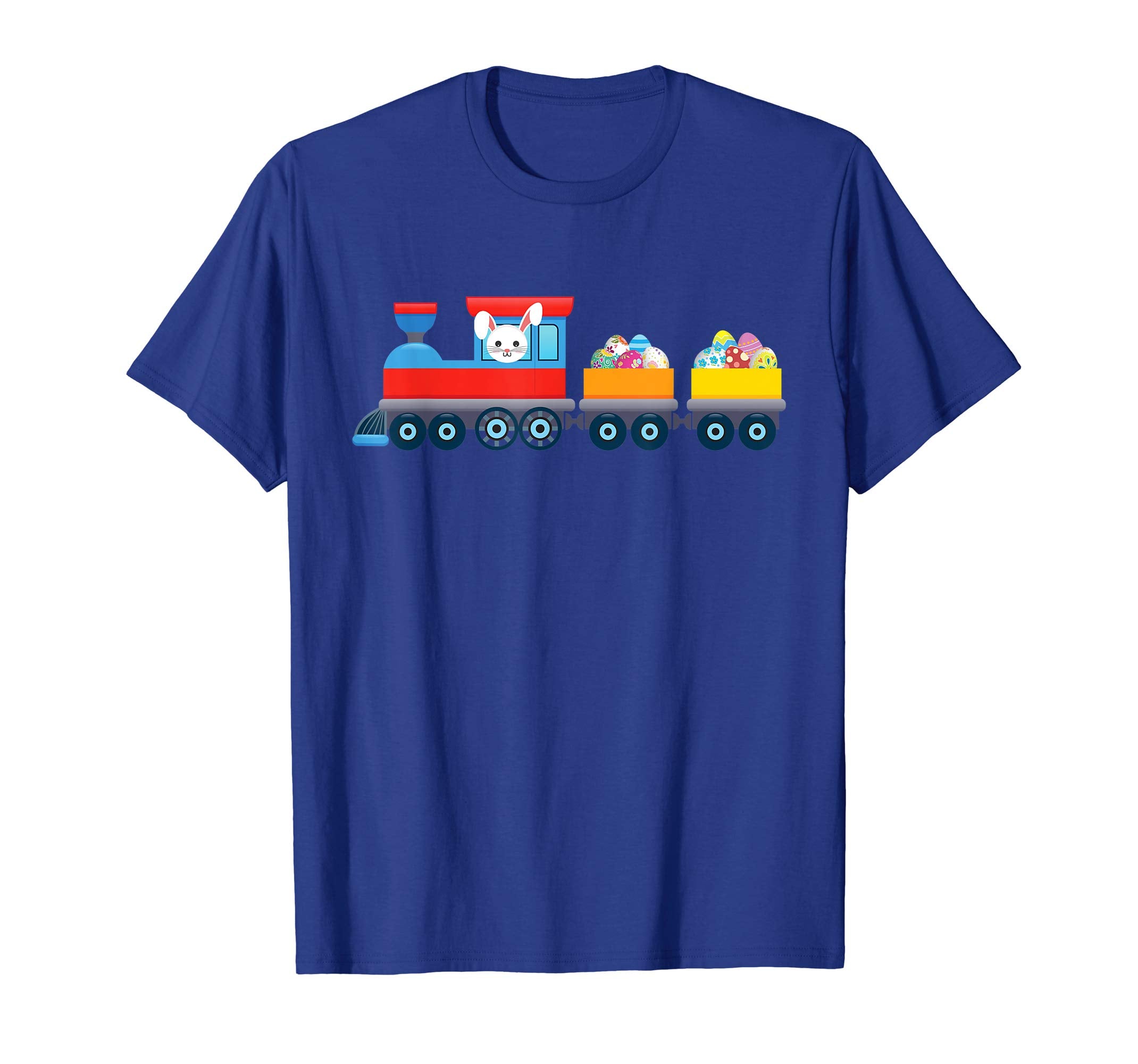 Bunny Train Truck Carying Eggs Easter Day T-Shirt Egg Hunt