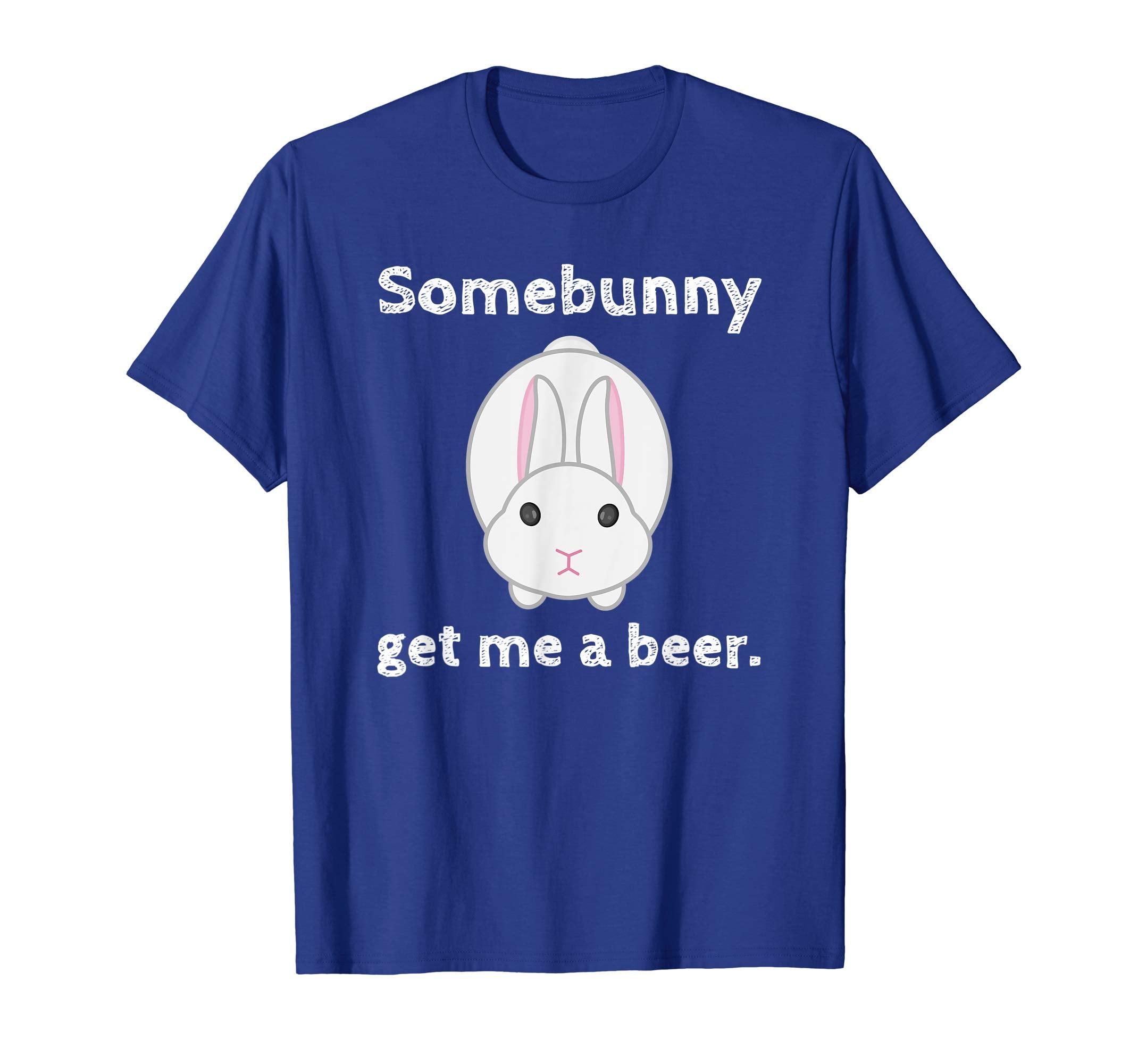 Easter Gift for Men Women Some Bunny Get me a Beer Tshirt
