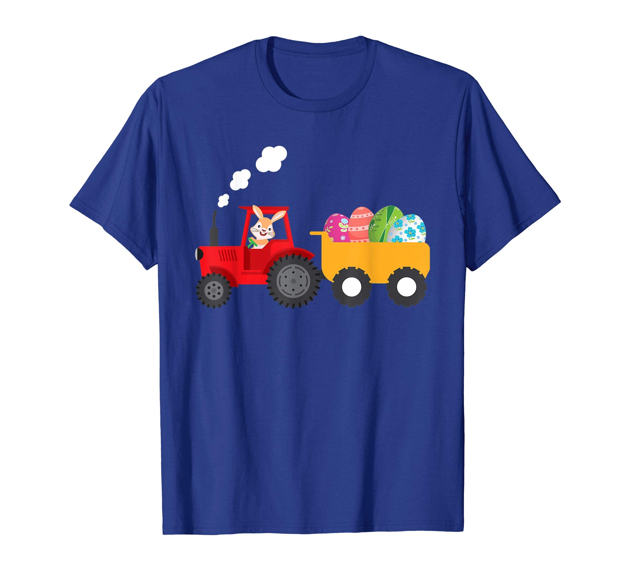 Bunny Tractor Carrying Eggs Easter Day T-Shirt Egg Hunting