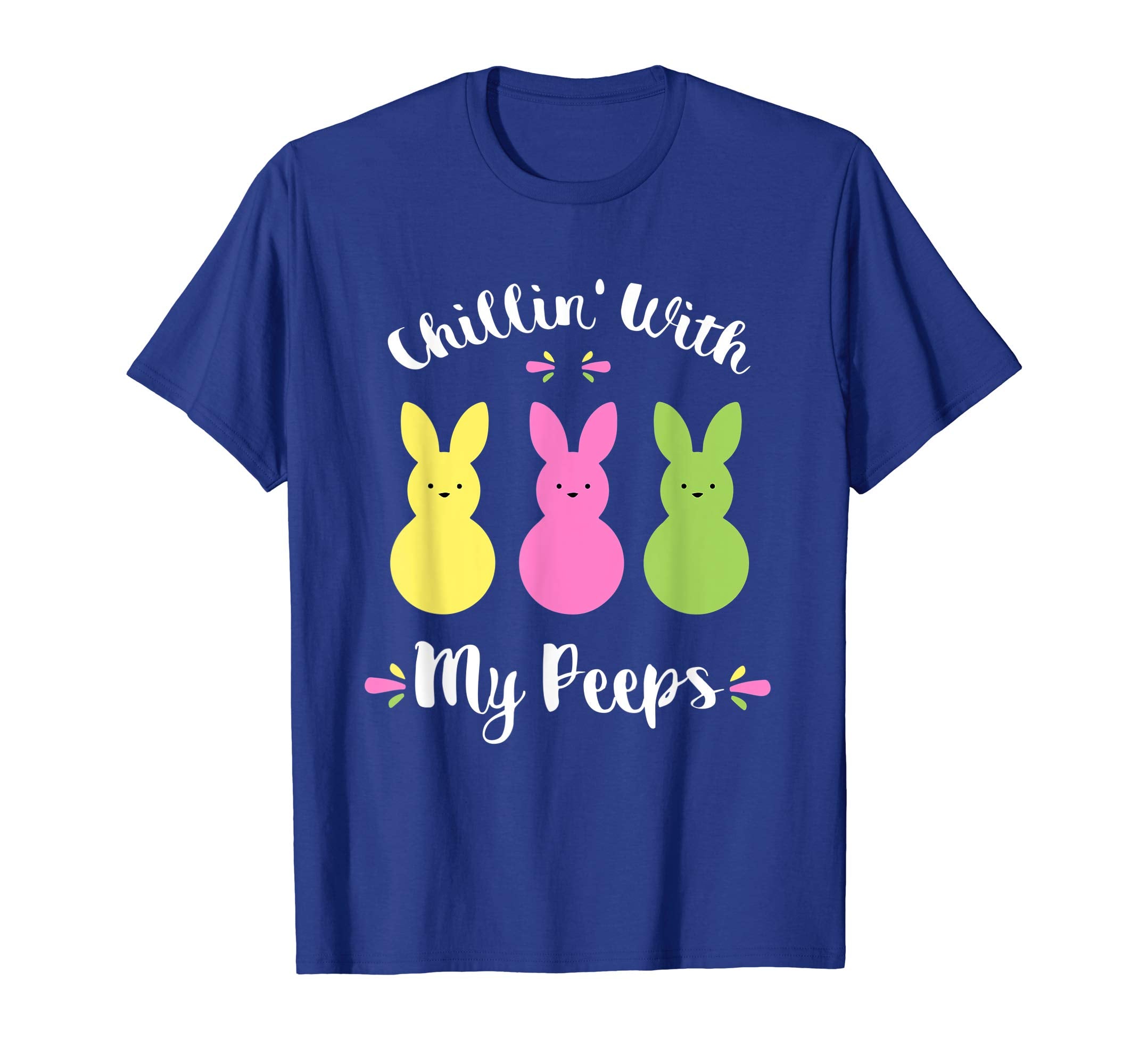 Chillin' With My Peeps Easter Bunny Funny T-Shirt for Kids