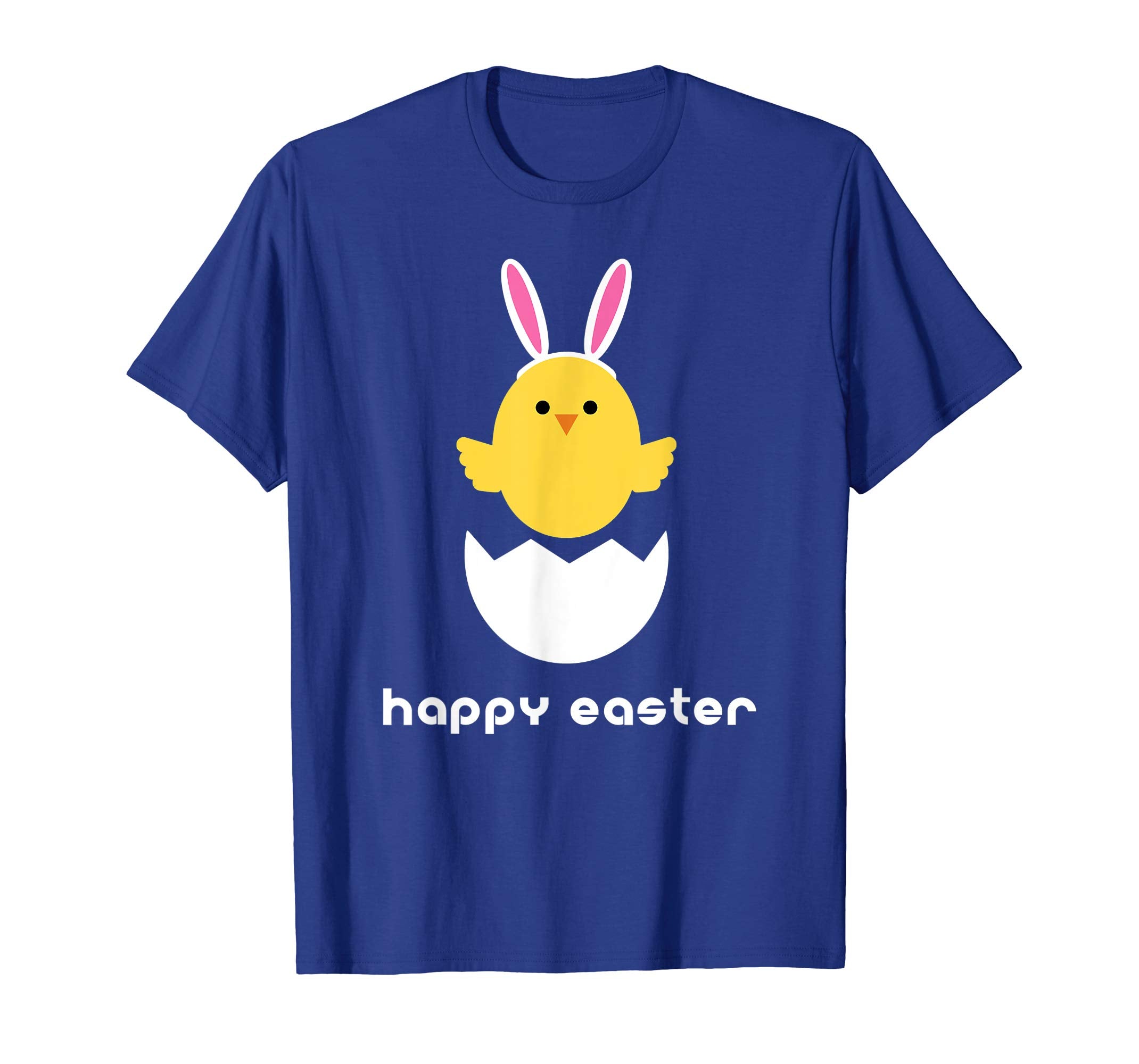 happy easter Bunny Ears Chicken Egg Fun Holiday T-shirt
