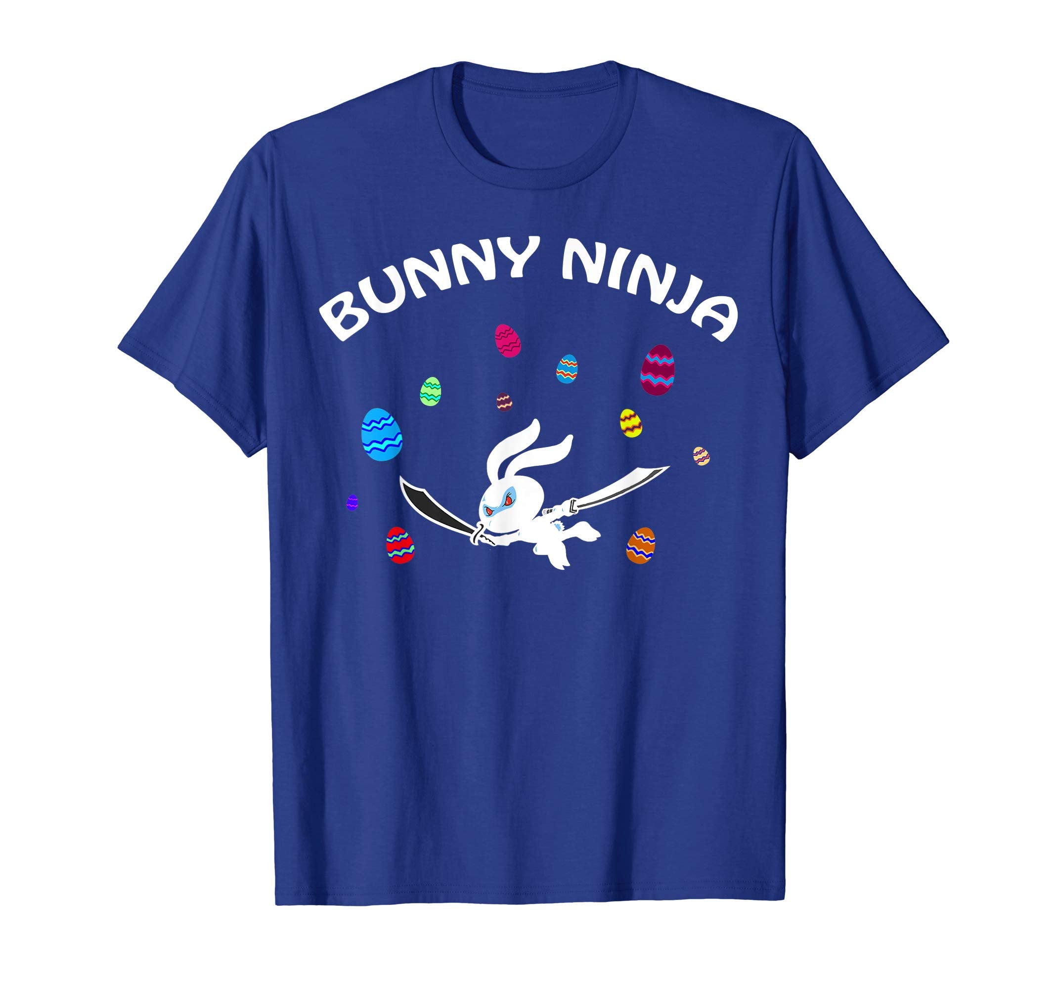 Funny Bunny Ninja Gift Easter T-Shirt Design