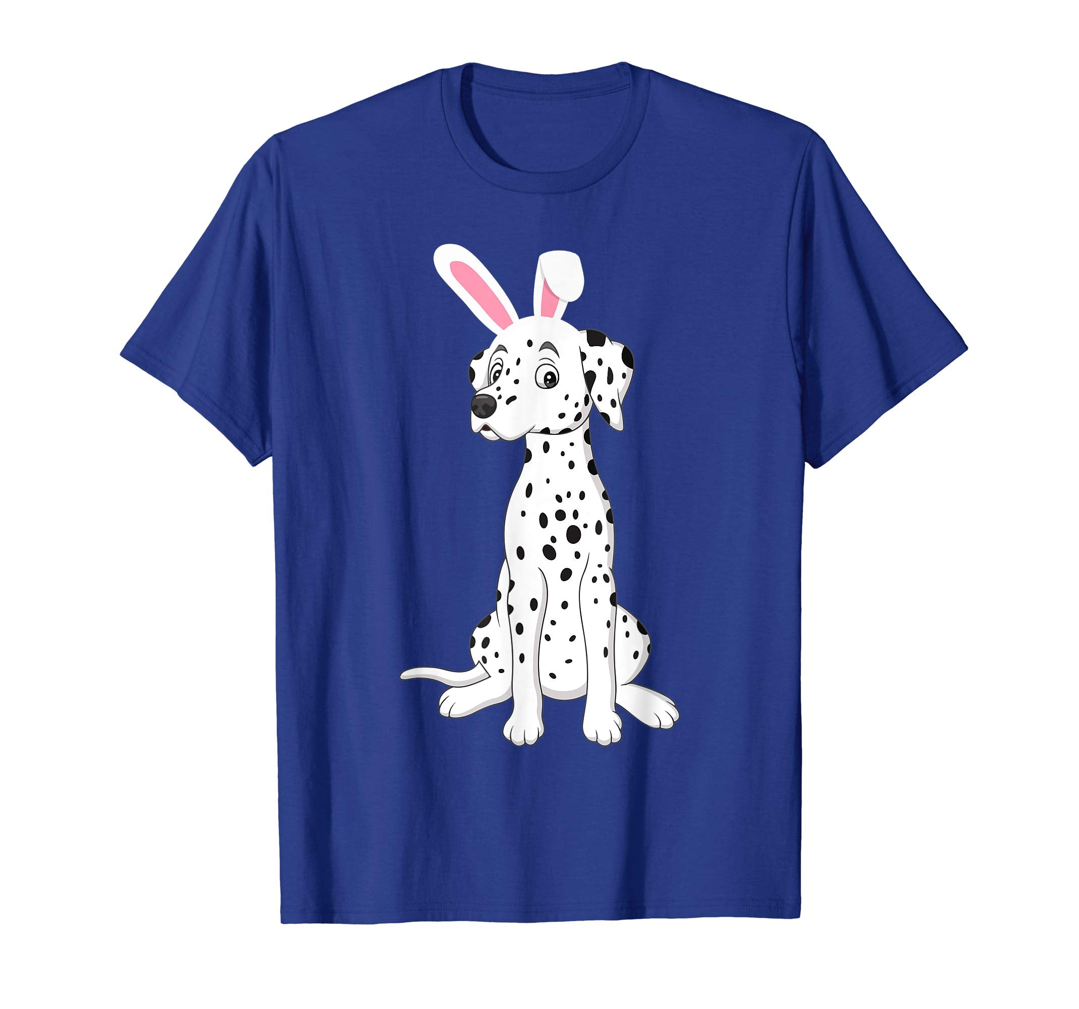 Dalmatian Dog With Bunny Rabbit Hat Easter Happy Day Shirt
