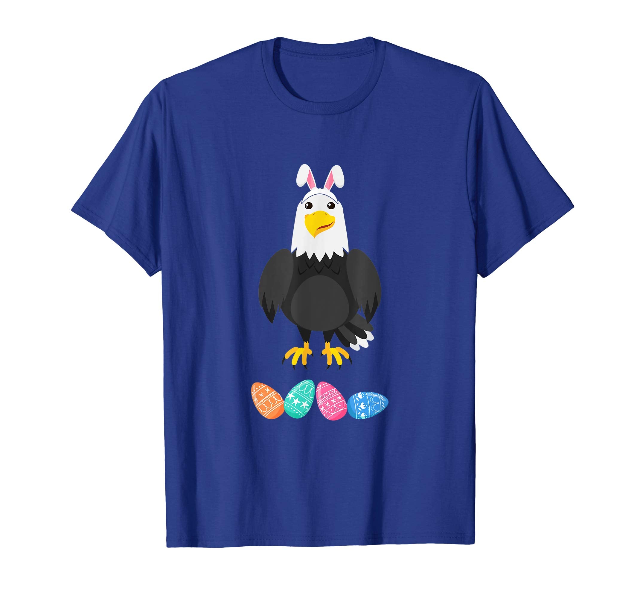 Funny Easter Eagle With Bunny Ears And Eggs T Shirt