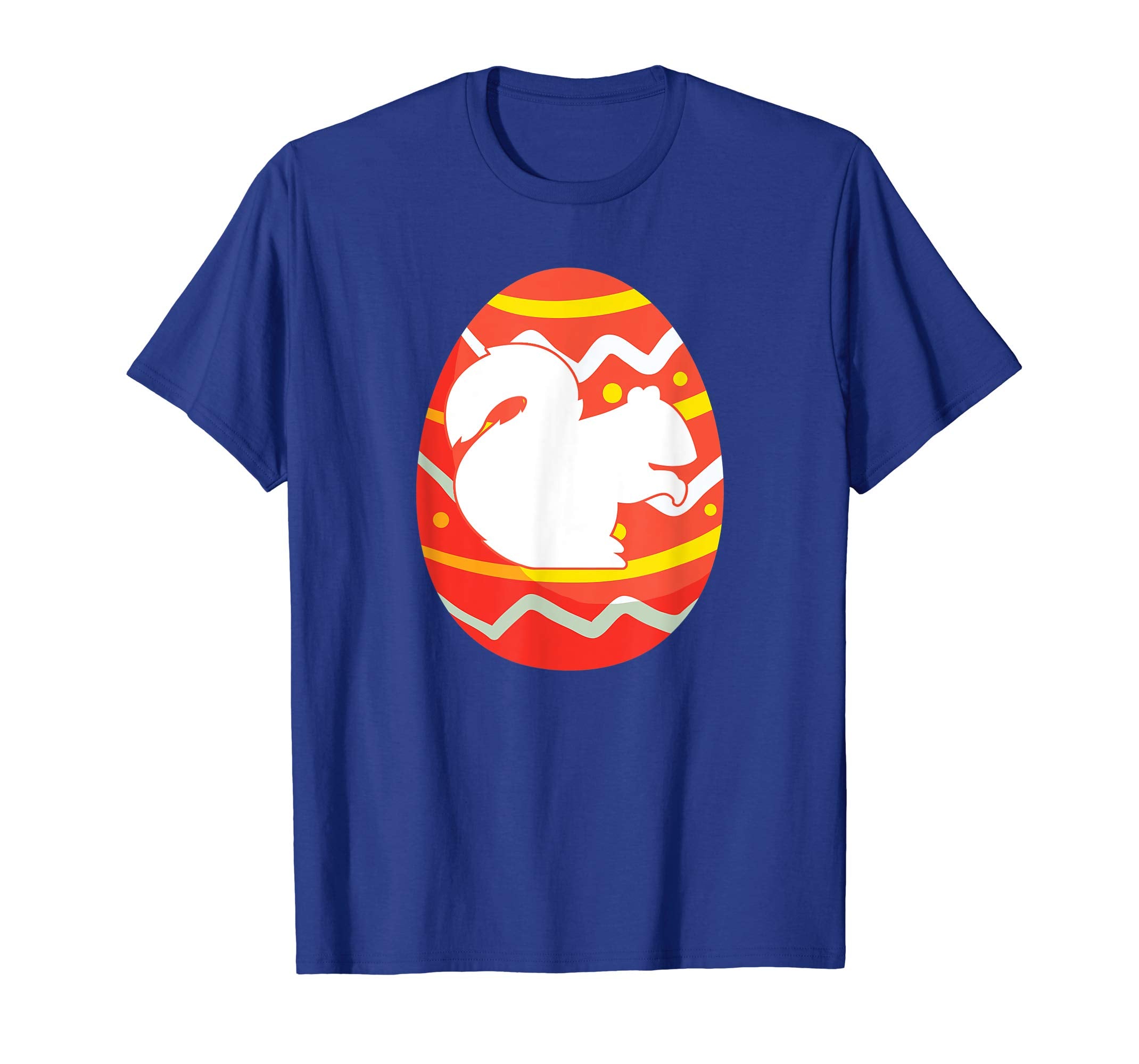 Squirrel Happy Easter Egg Bunny T-Shirt for Kids Boys Girls