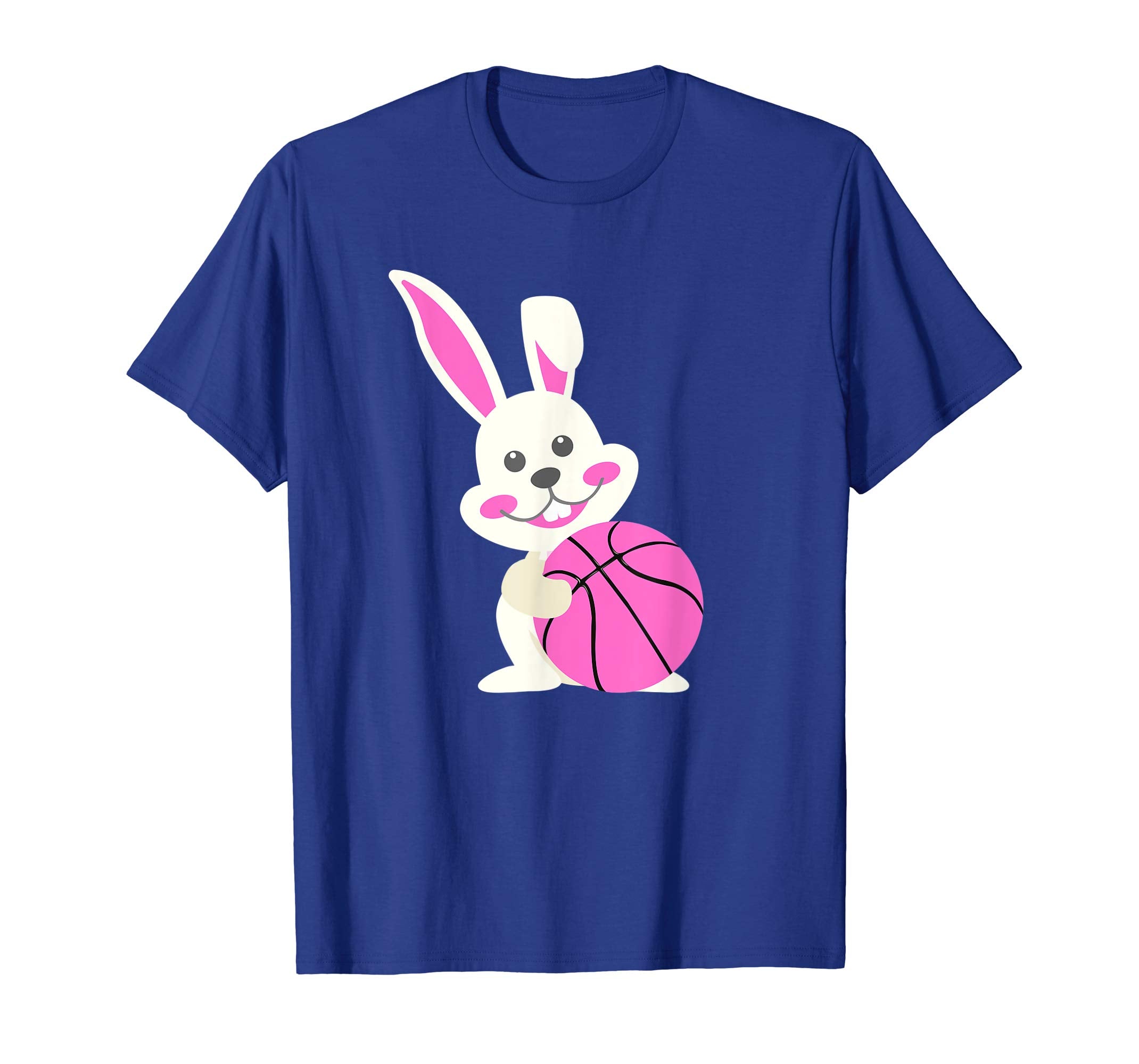 Easter Bunny with Basketball T-Shirt Gifts for Kids Boys