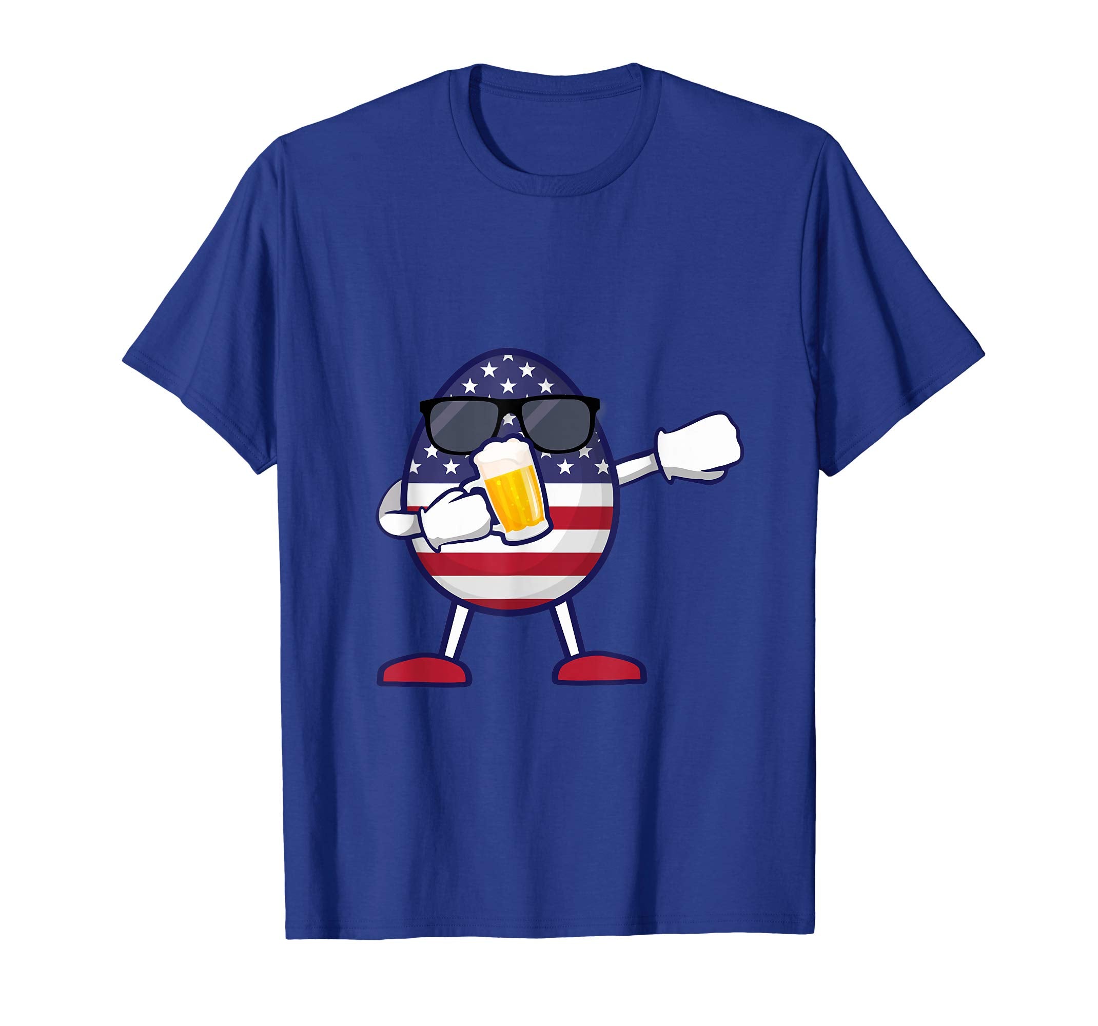 American Flag Easter Egg Dabbing Drink Beer T-Shirt Gifts