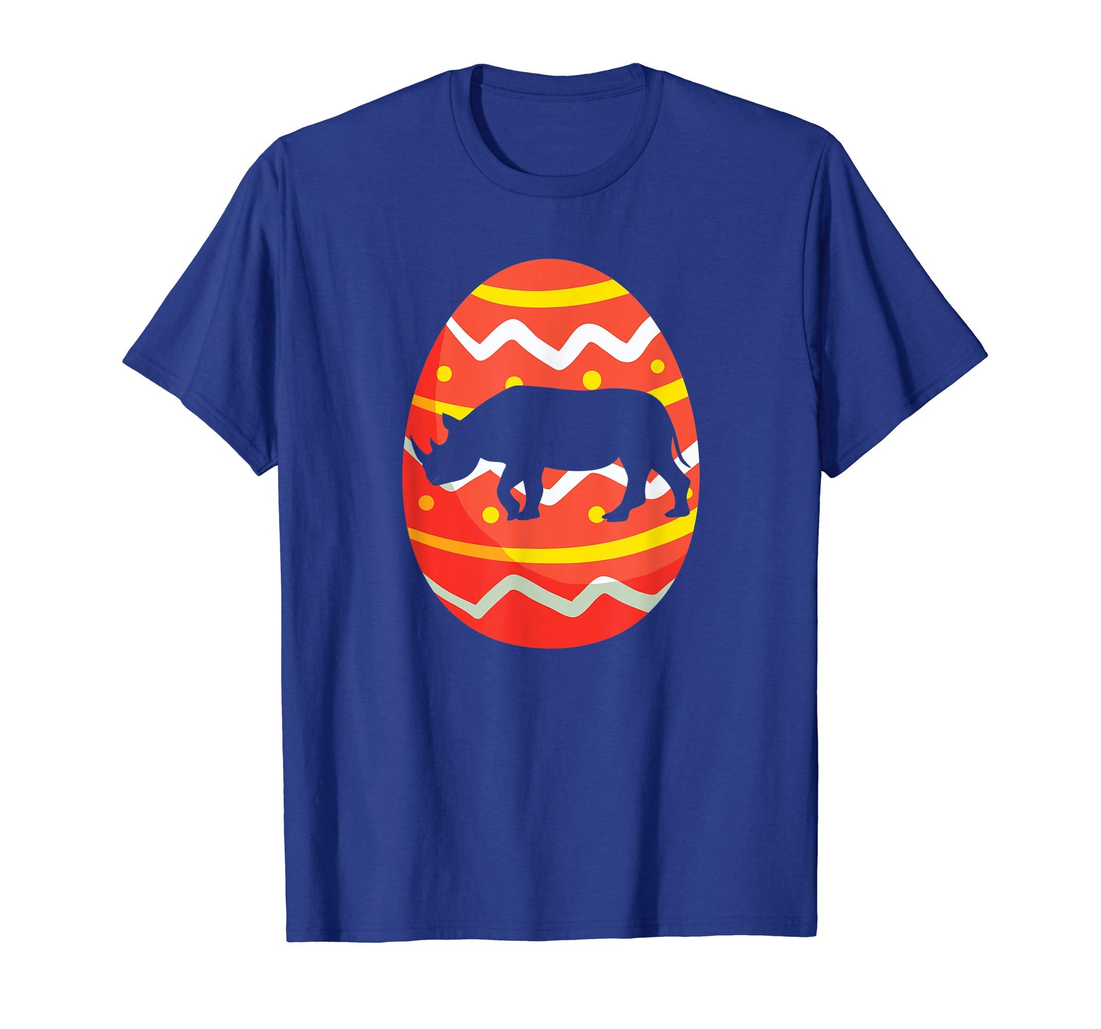 Happy Rhino Easter Bunny Egg T-Shirt for Kids Boys Girls