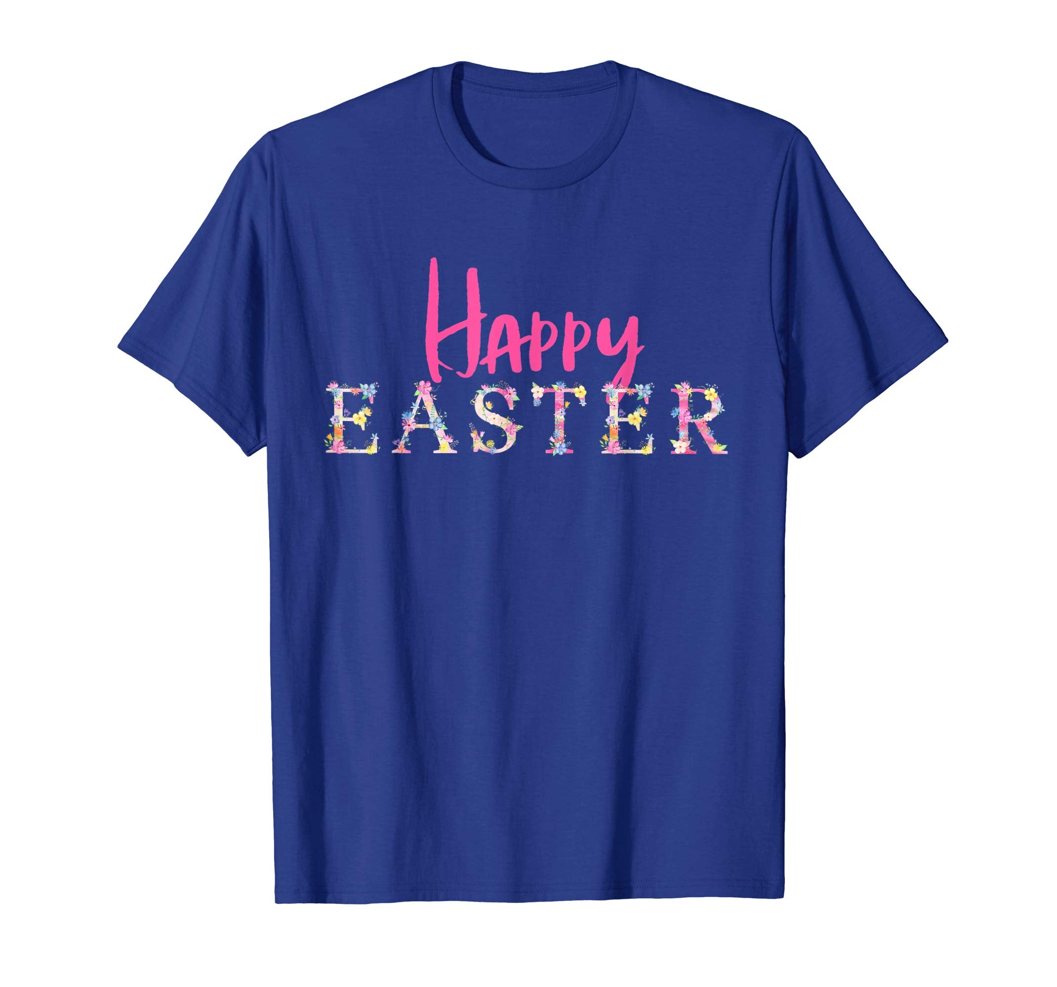 Happy Easter Flower T-Shirt Floral Easter Party Tee