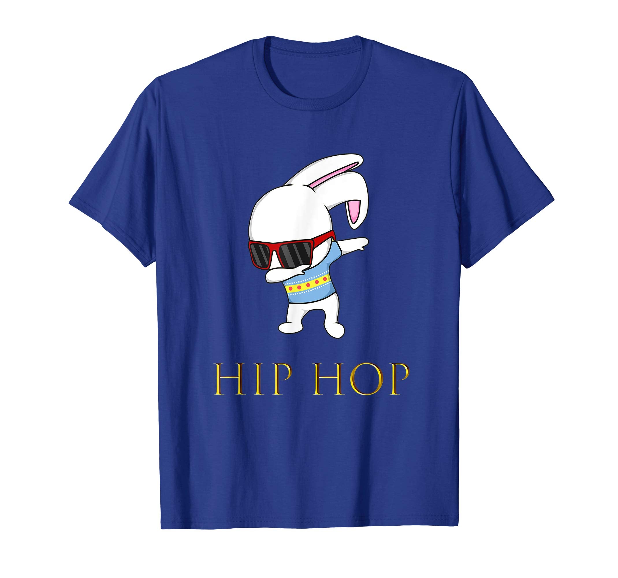 Happy Easter Day T-Shirt HipHop Bunny With sunglass cute