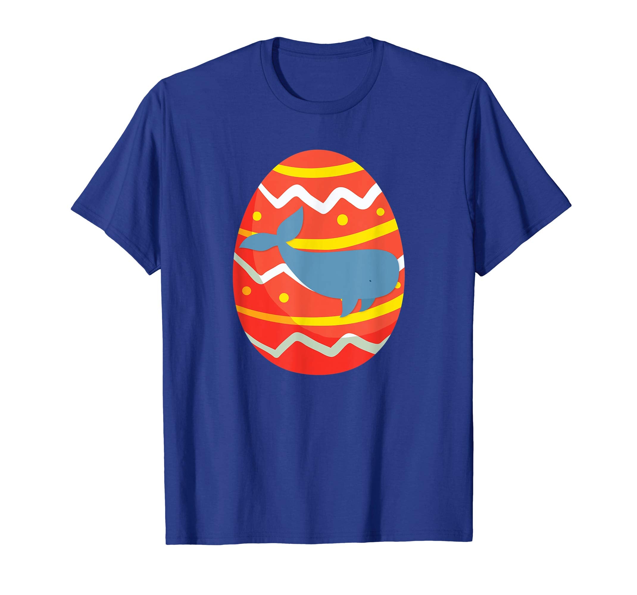 Happy Whale Easter Egg Bunny T-Shirt for Kids Boys Girls