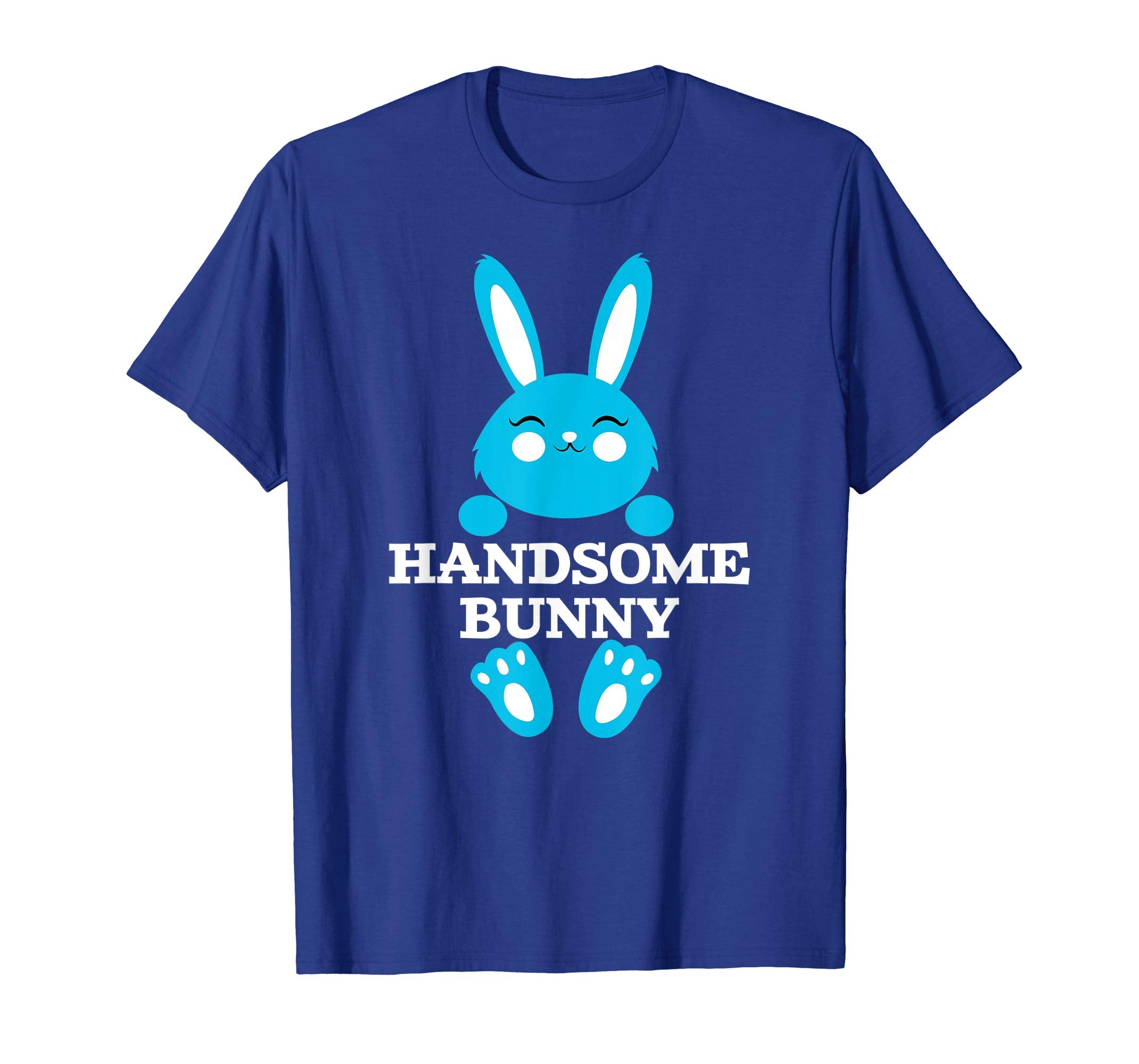 Easter Handsome Blue Bunny Rabbit T-Shirt Boys Men Kids