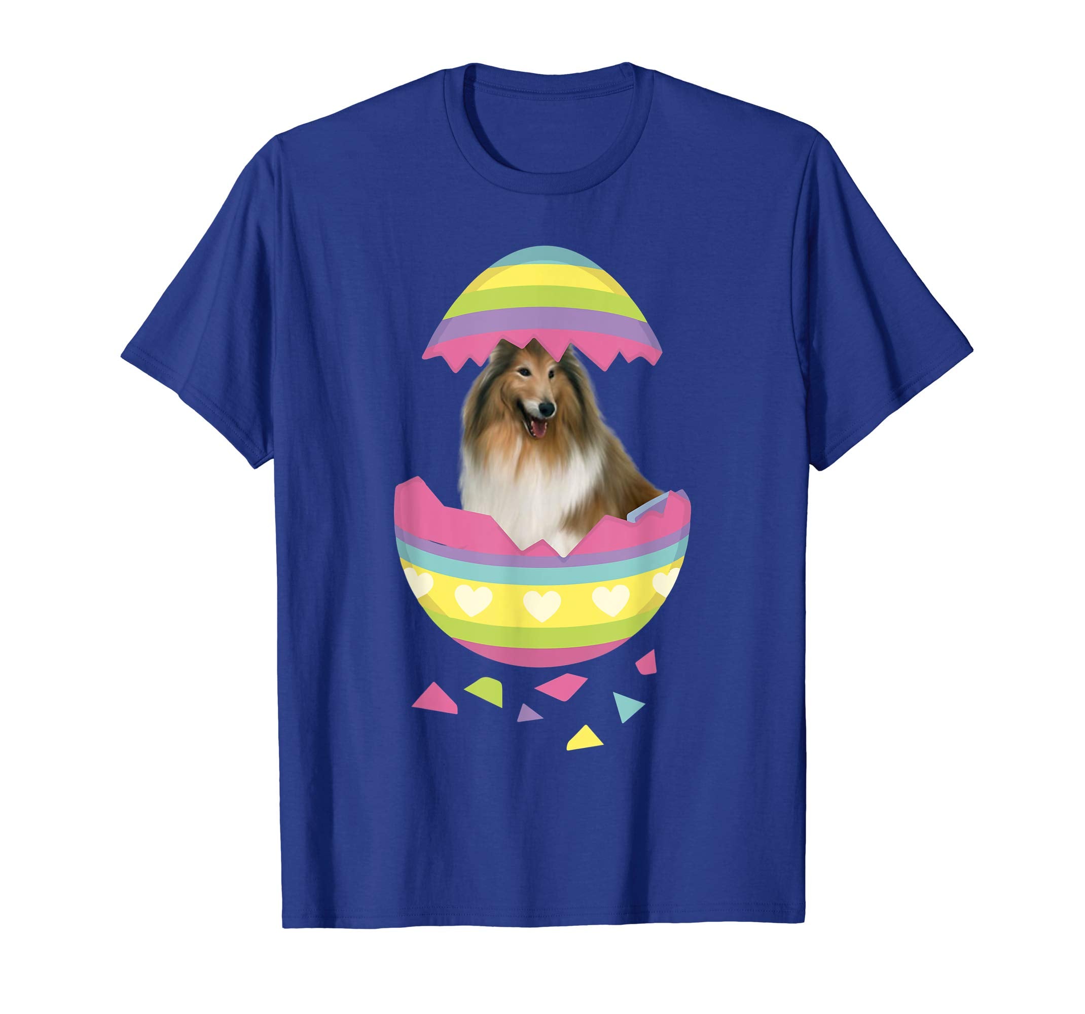 Collie Easter Egg T-Shirt Dog Lover