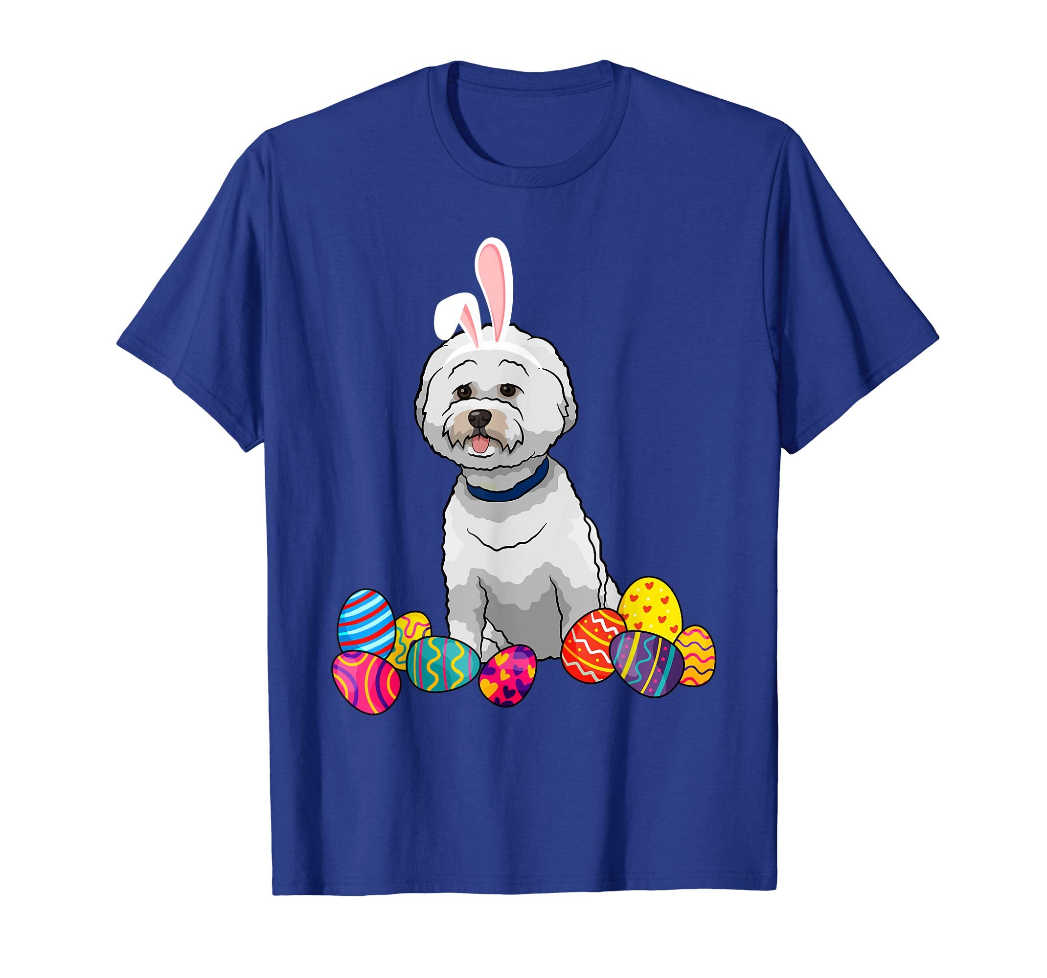 Bichons Frise Bunny Ear With Egg Easter Easter Day Shirt