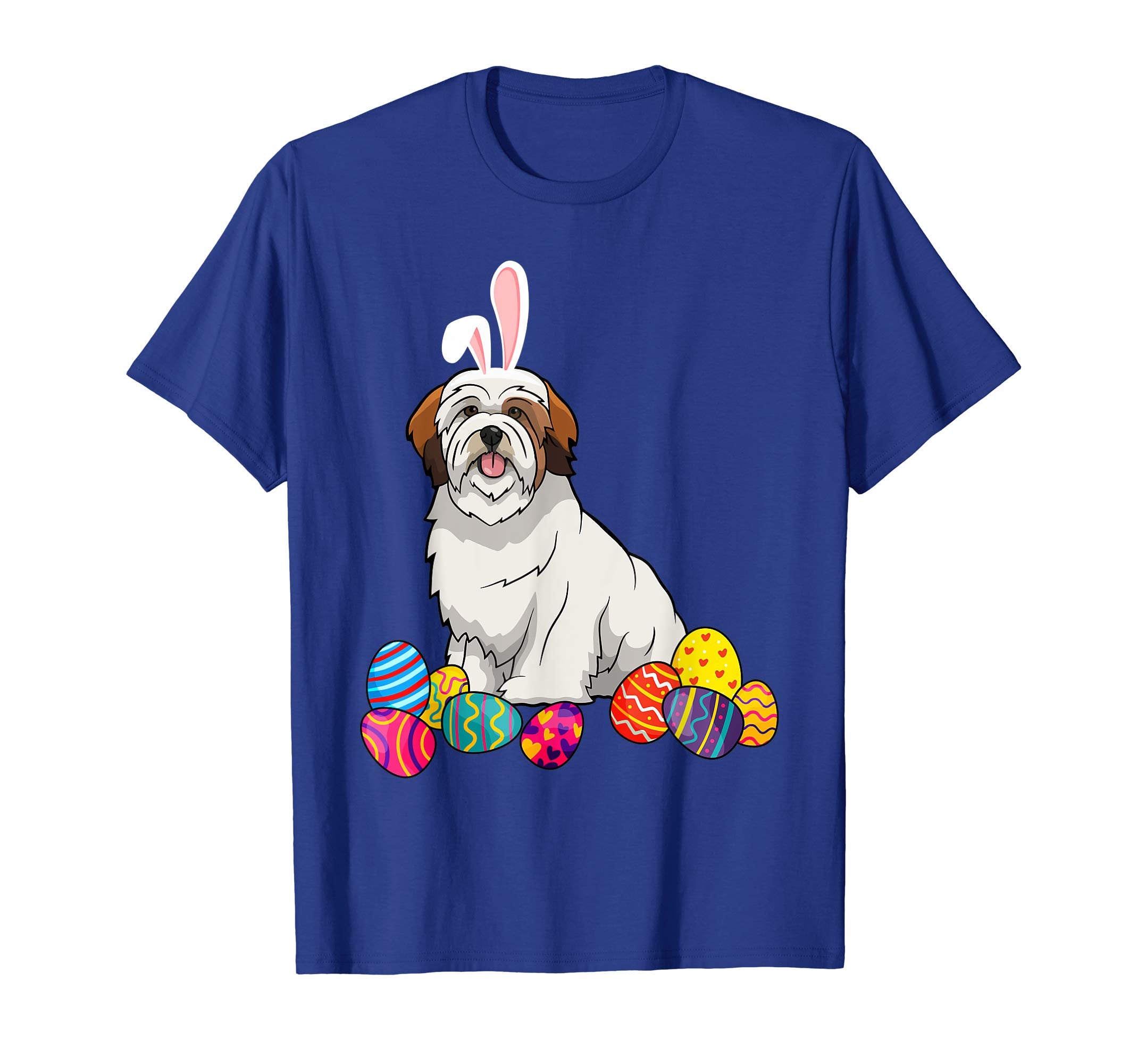 Lhasa Apsos Bunny Ear With Egg Easter Easter Day Shirt