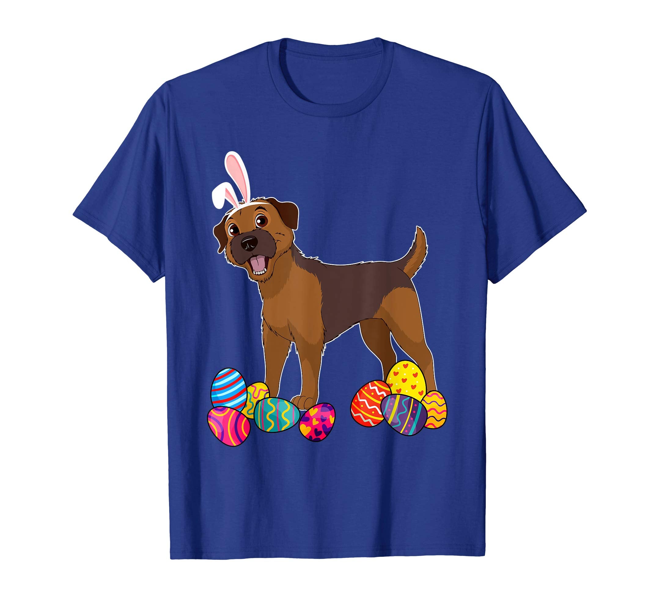 Border Terrier Bunny Ear With Egg Easter Easter Day Shirt