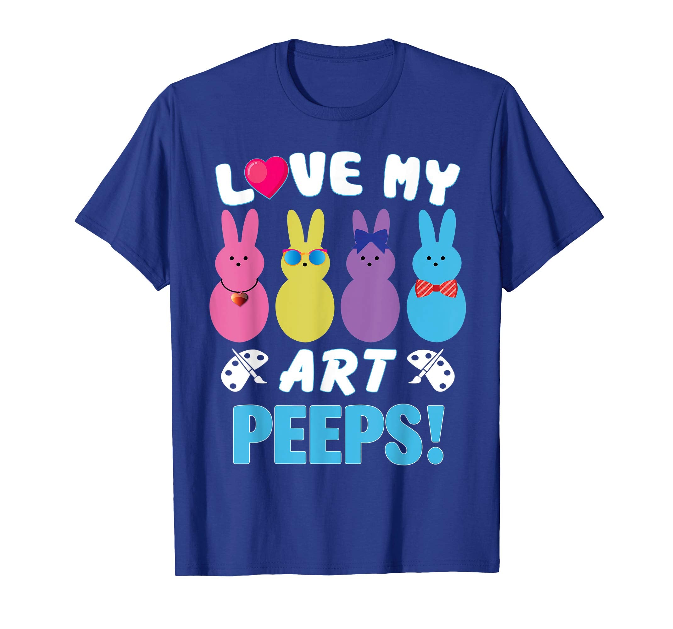 I Love My Art Bunnies Chicks Happy Easter Teacher Shirt