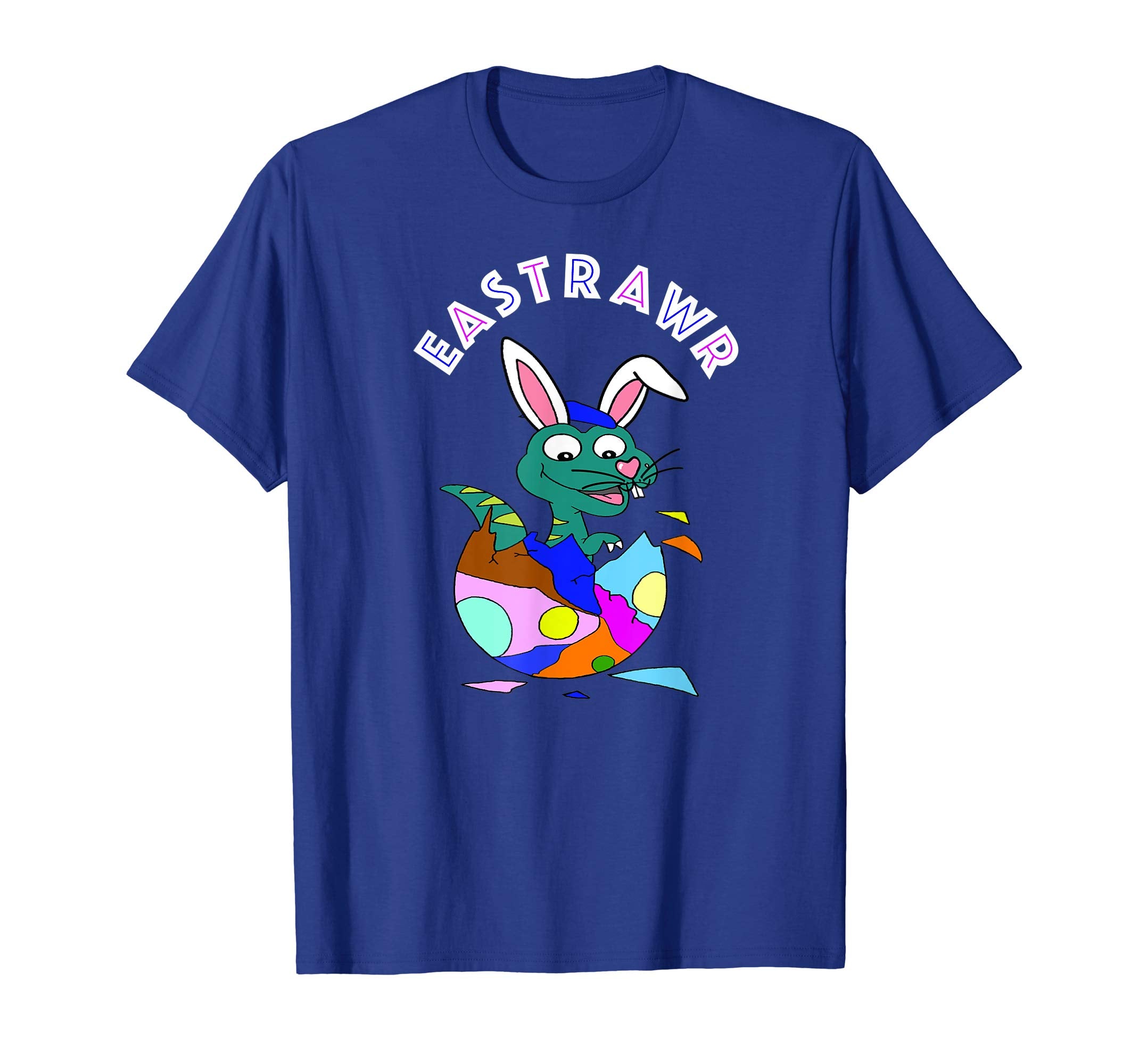Easter Shirts For Kids Boys Girls T-Rex Shirt Easter Eggs