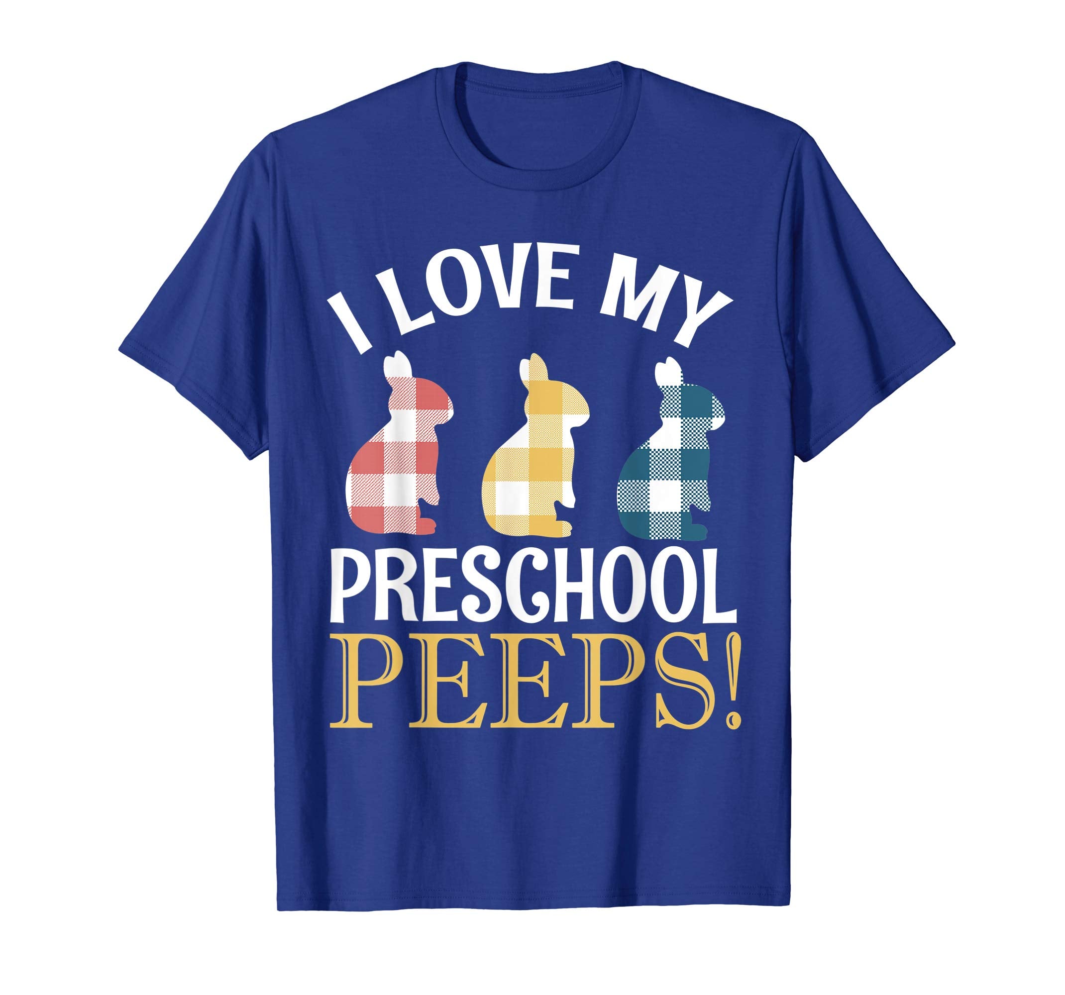 I Love My Preschool Peeps Bunnies Vintage Retro Easter Shirt