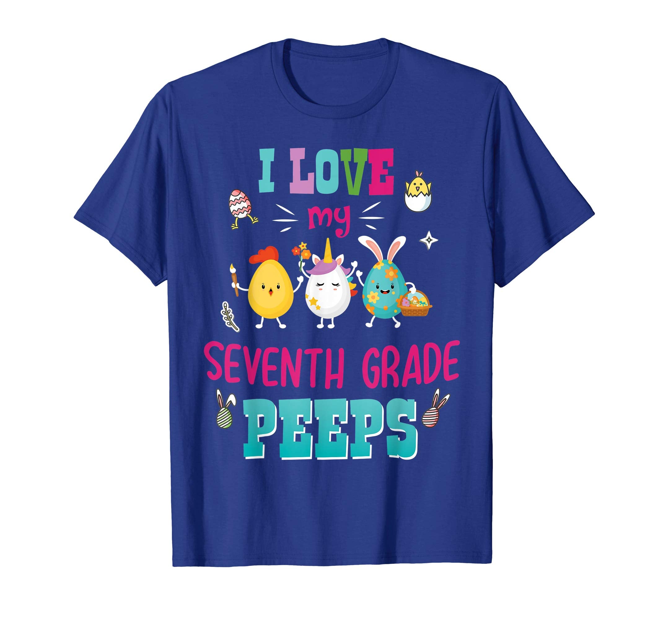I Love My Seventh Grade Peeps Easter Day T-Shirt