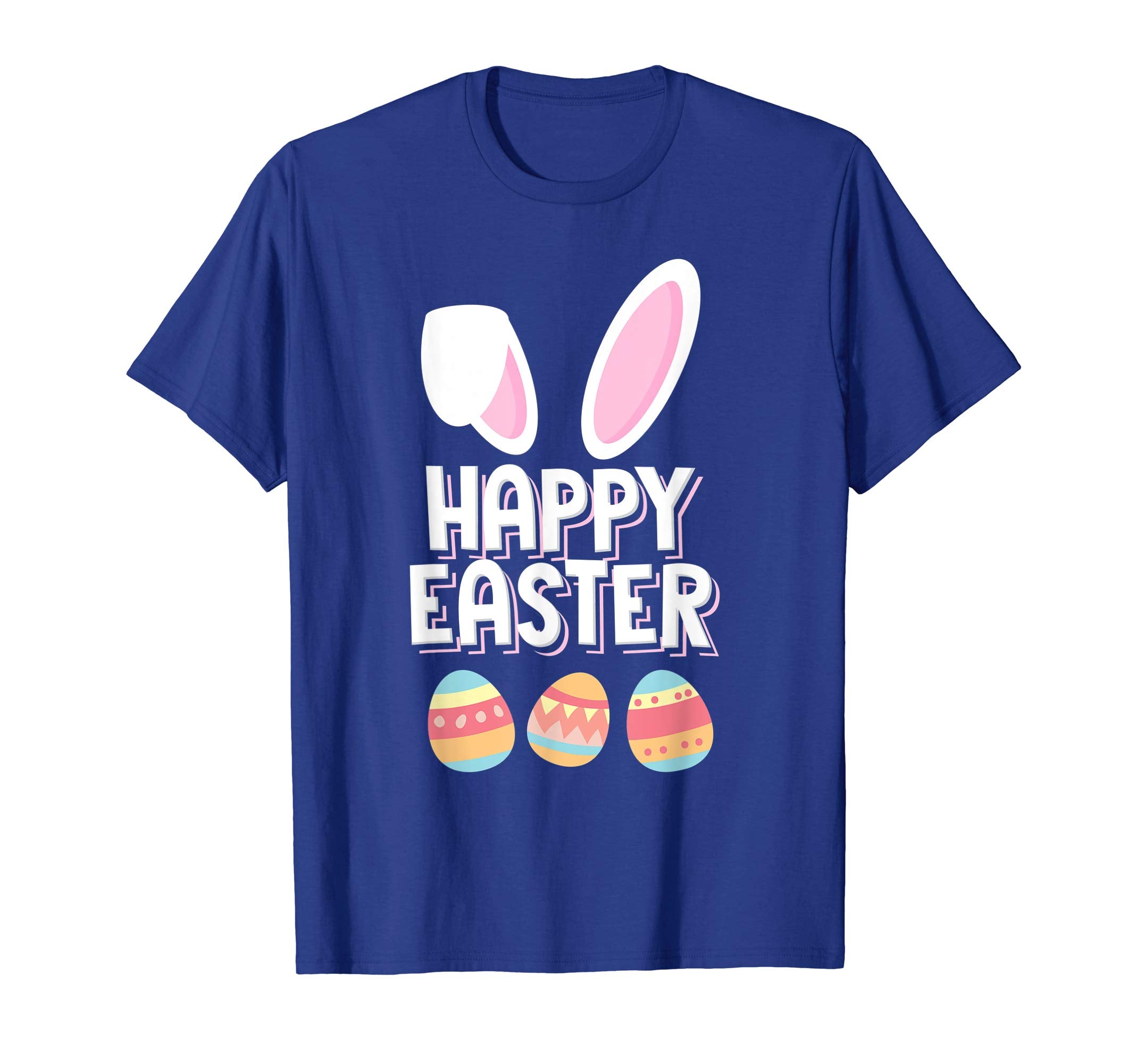 Happy Easter Shirt Funny Bunny Colorful Eggs Hunt T-Shirt