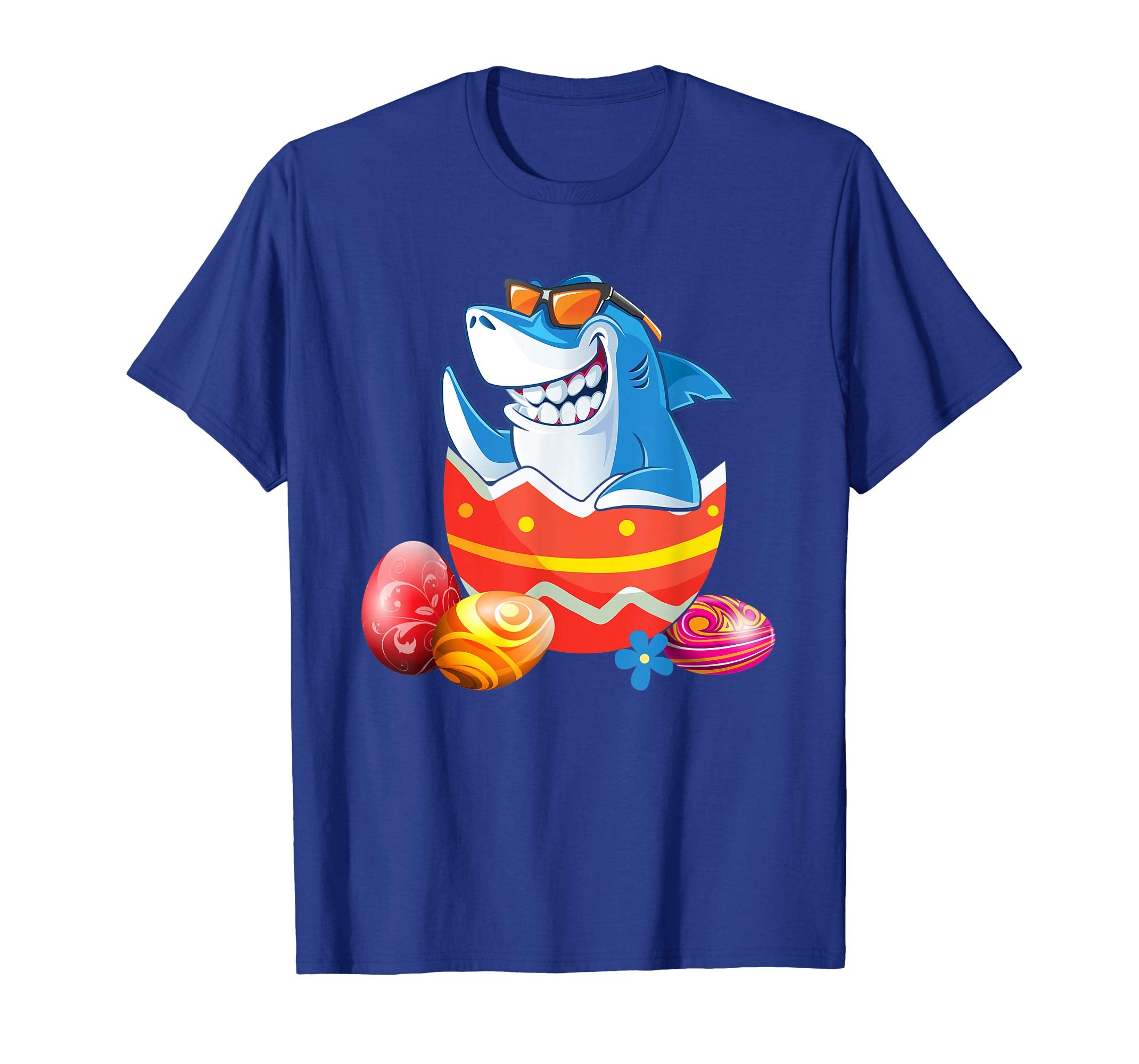 Easter Shirts For Kids Boys Girls Shark Shirt Easter Eggs