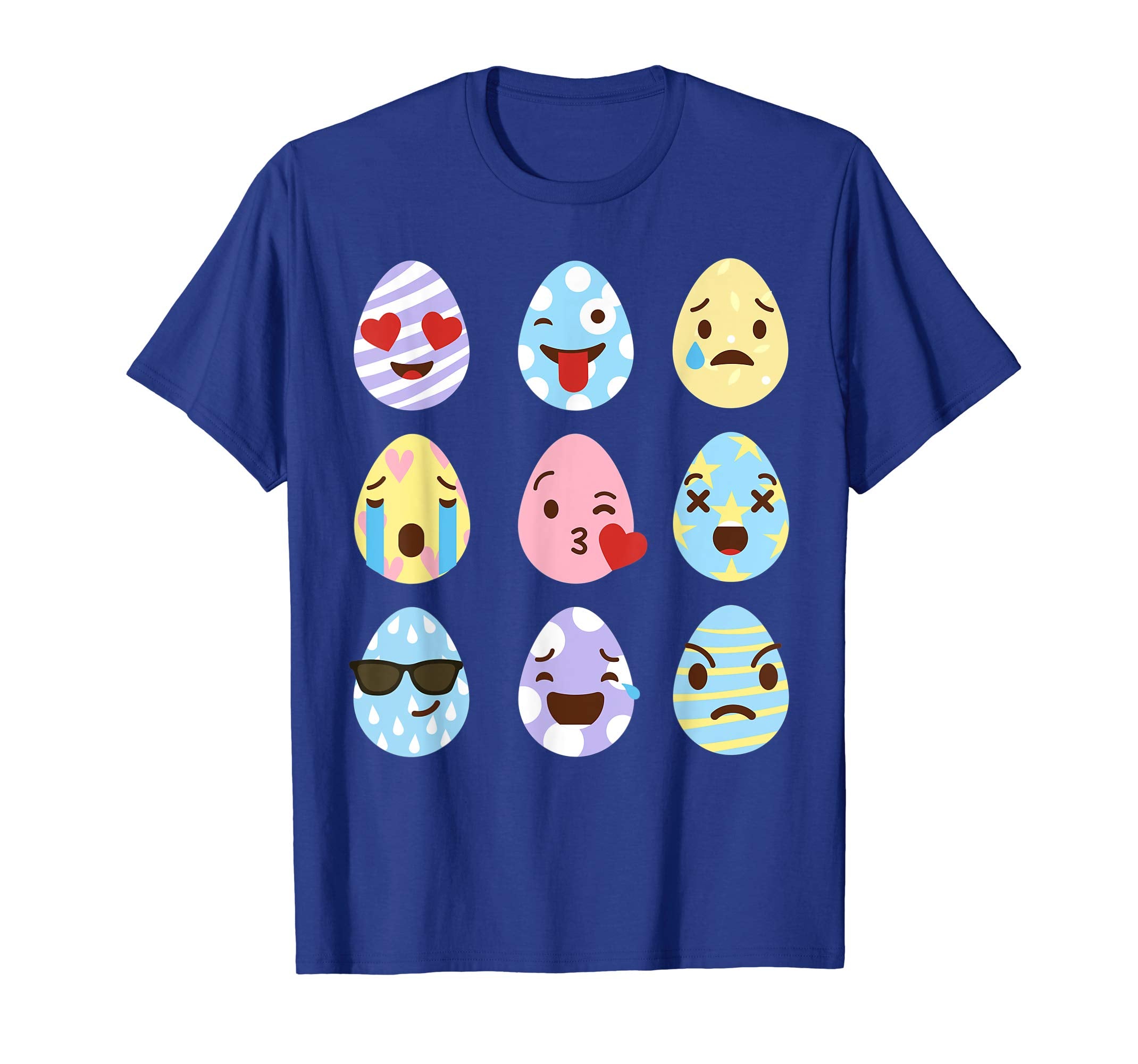 Funny Easter Eggs Emoji Shirt Kids Women Gifts