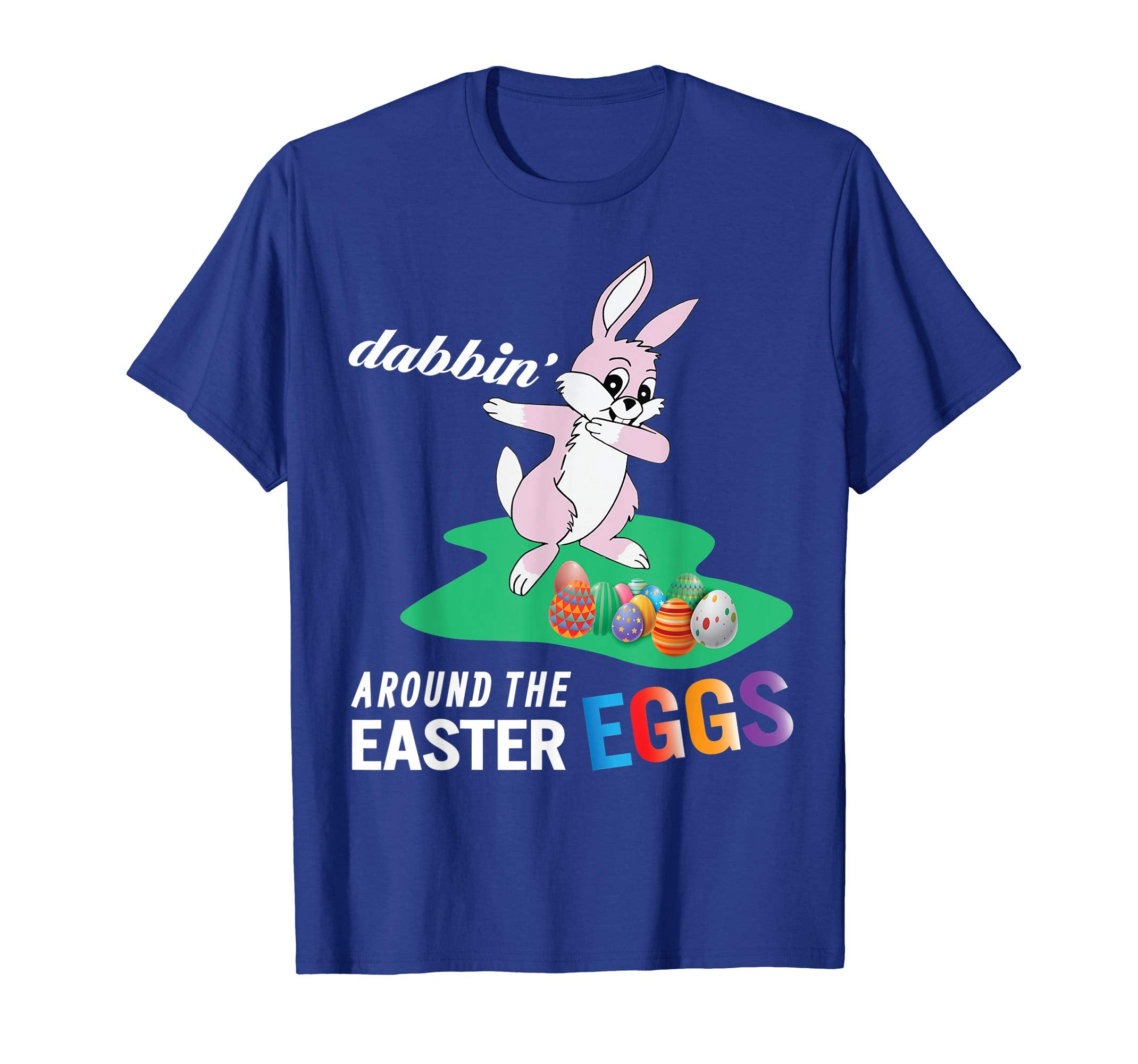 Pink Bunny Rabbit Dab Dabbin' Around The Easter Eggs Shirt
