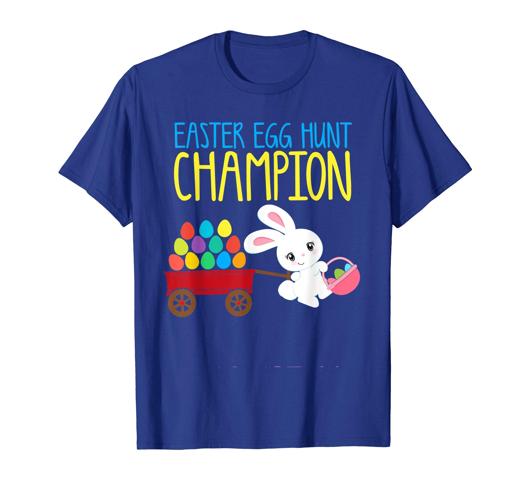 EASTER EGG HUNT CHAMPION Bunny T-Shirt Girls Kids Toddlers