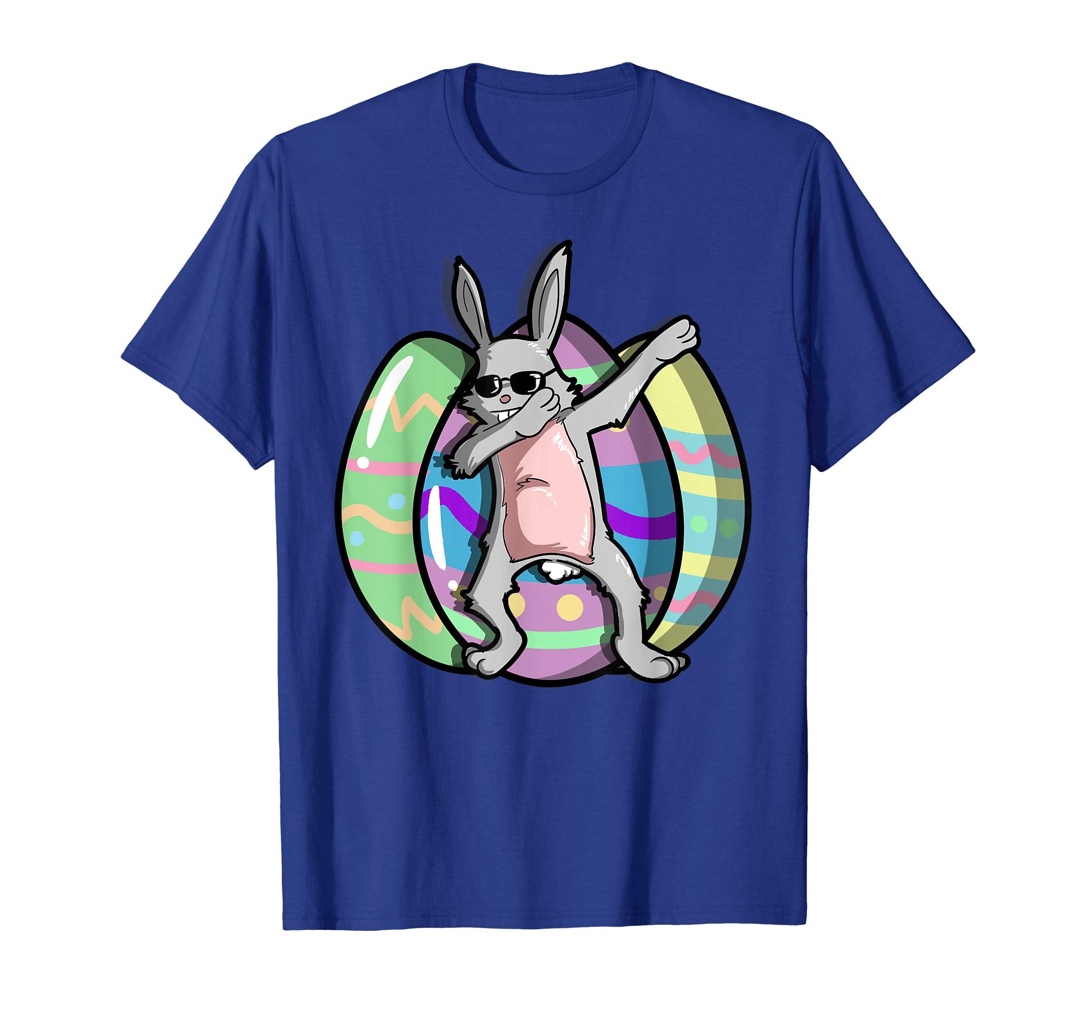 Easter Shirt For Boys Girls Cool Dabbing Rabbit