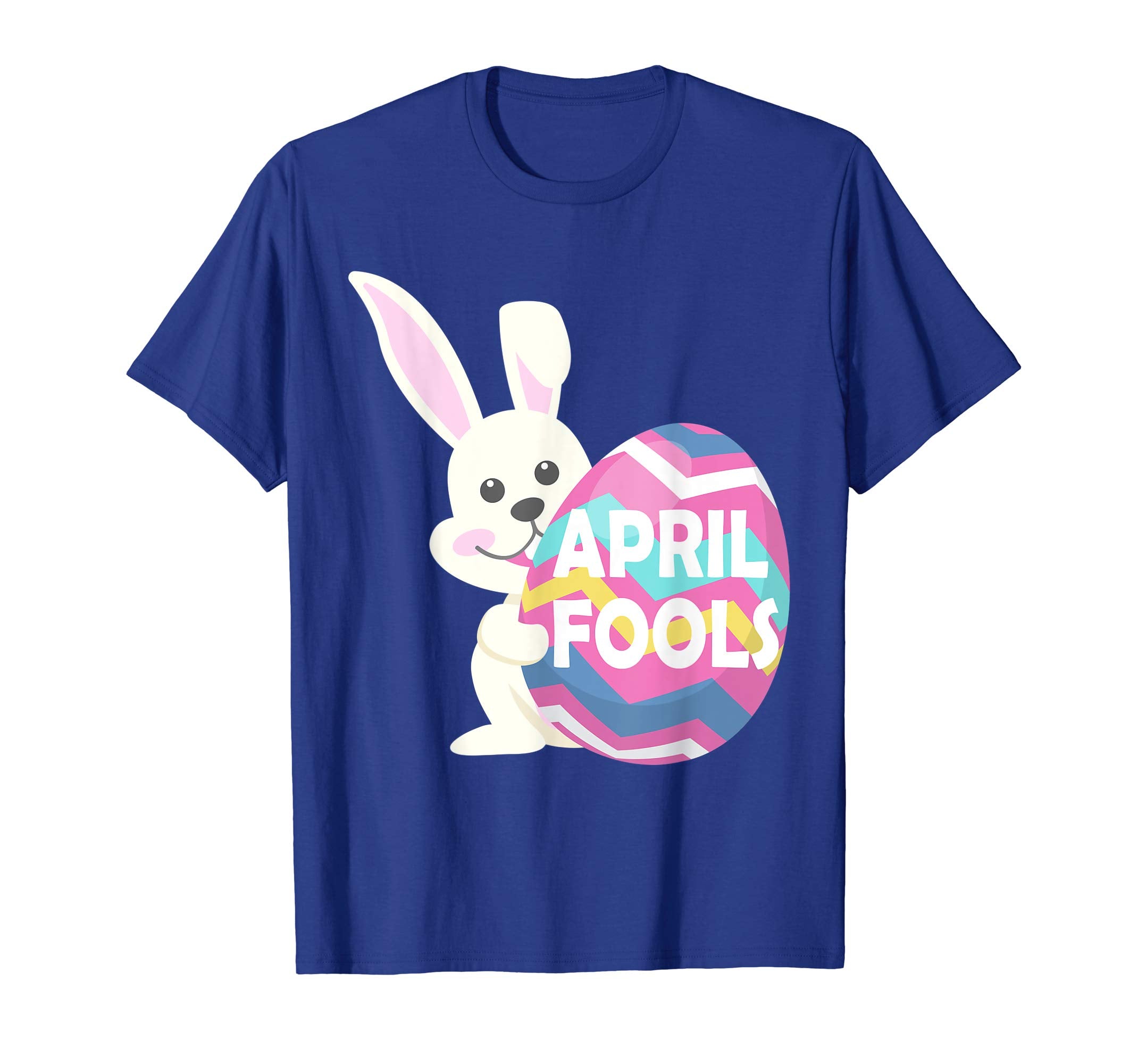 Bunny Rabbit Playing With Big Easter Egg April Fools Shirt