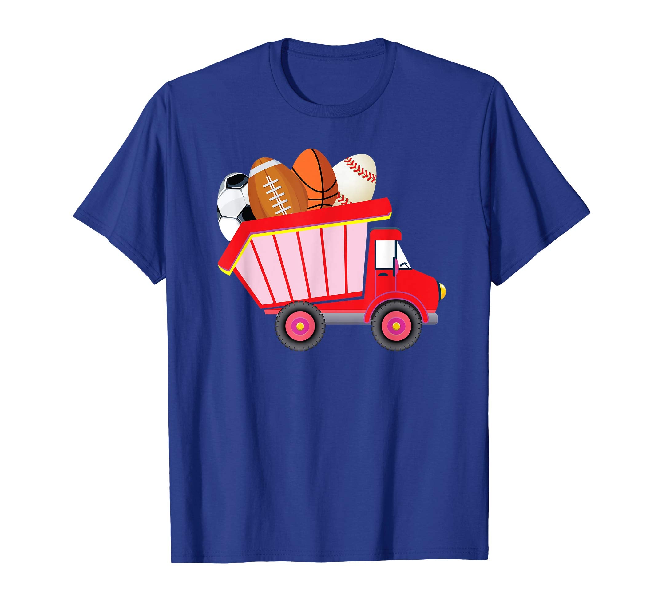 Dump Truck Loads Of Eggs Balls Easter Day Kids T-Shirt Egg