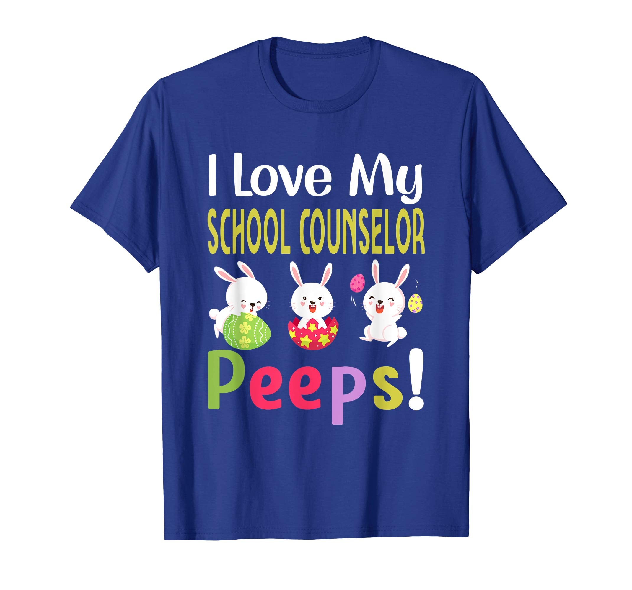I Love My School Counselor Peeps Happy Easter Teacher Tshirt