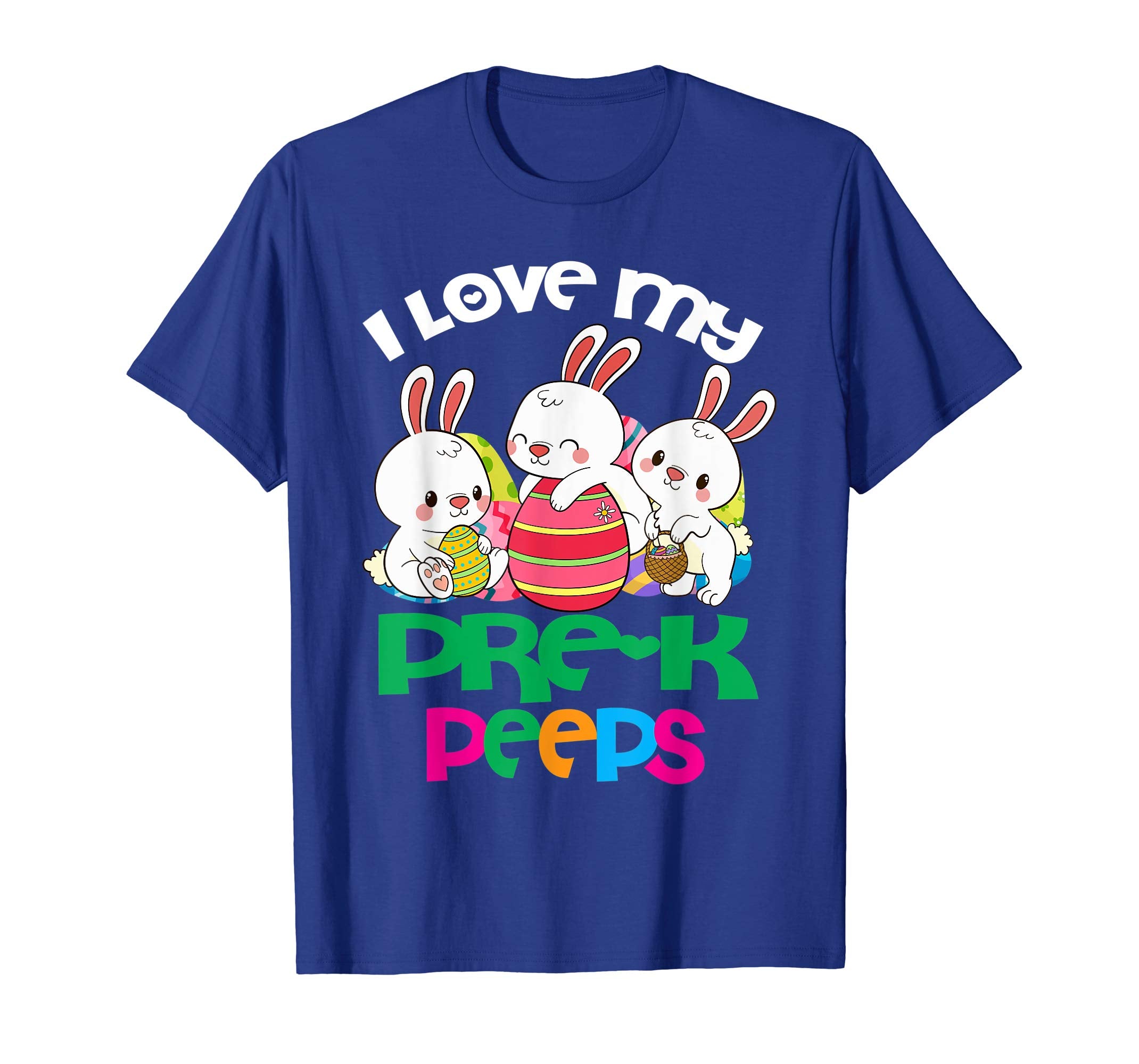 I Love My Pre-k Peeps Easter Egg Bunnies Teacher Shirt