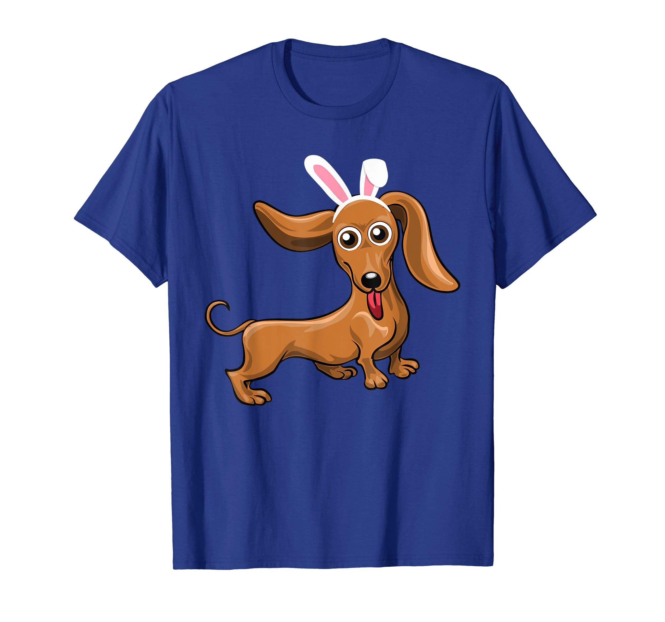 Dachshund Dog With Bunny Rabbit Hat Easter Happy Day Shirt