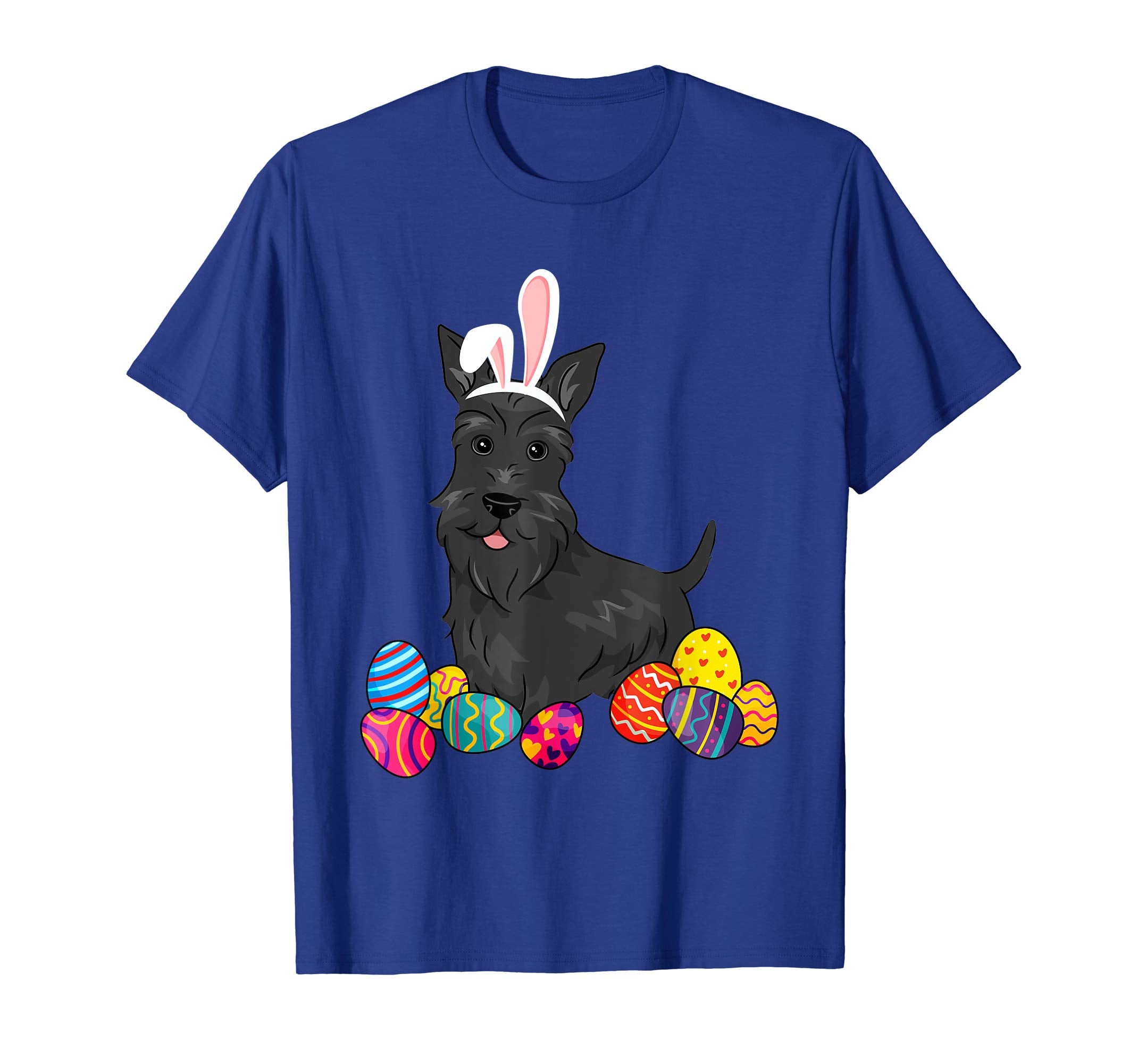 Scottish Terier Bunny Ear With Egg Easter Easter Day Shirt
