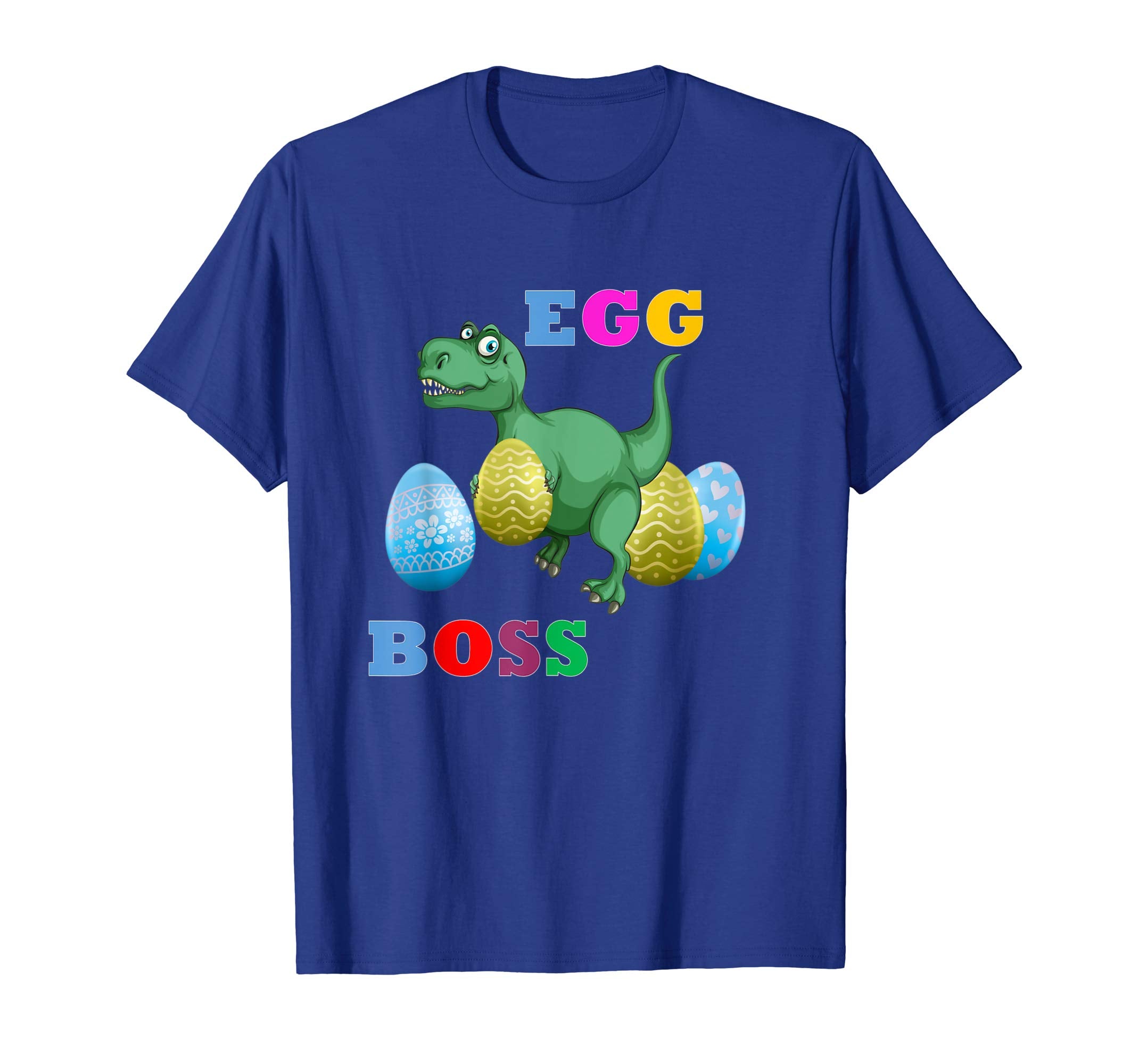 Easter T-Rex Shirt For Kids Cute Easter Dinosaur Eggs Boss
